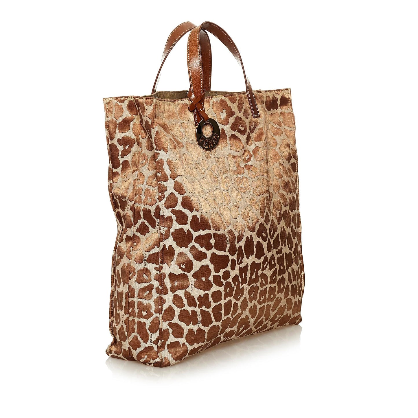 Fendi Leopard Print Tote Bag Shg Hb56Eh Canvas