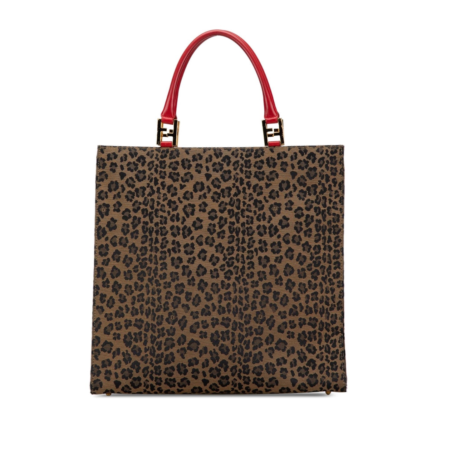 Fendi Leopard Print Tote Shg Dcrzfo Canvas Tote Bag