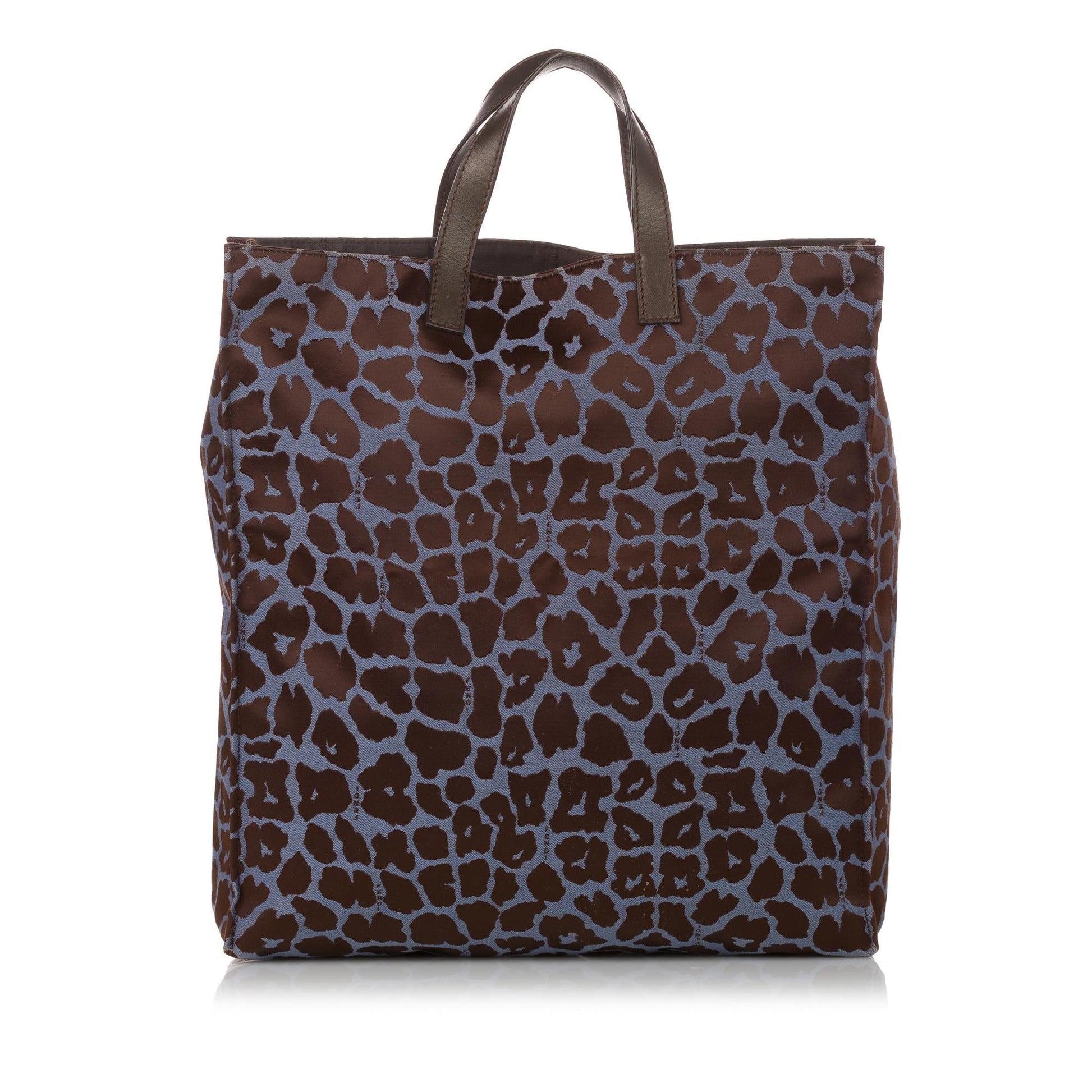 Fendi Leopard Print Tote Bag Shg Nylon Bag Shg 31059