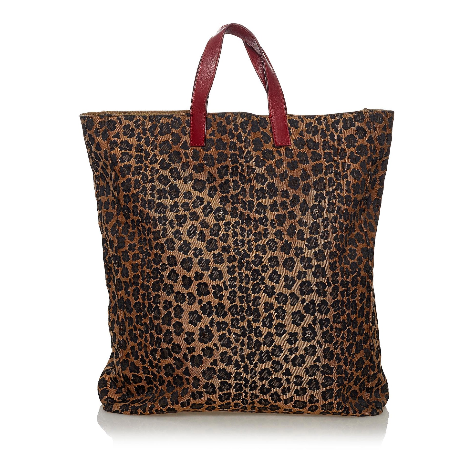 Fendi Leopard Print Tote Bag Shg Nylon Bag Shg 33460