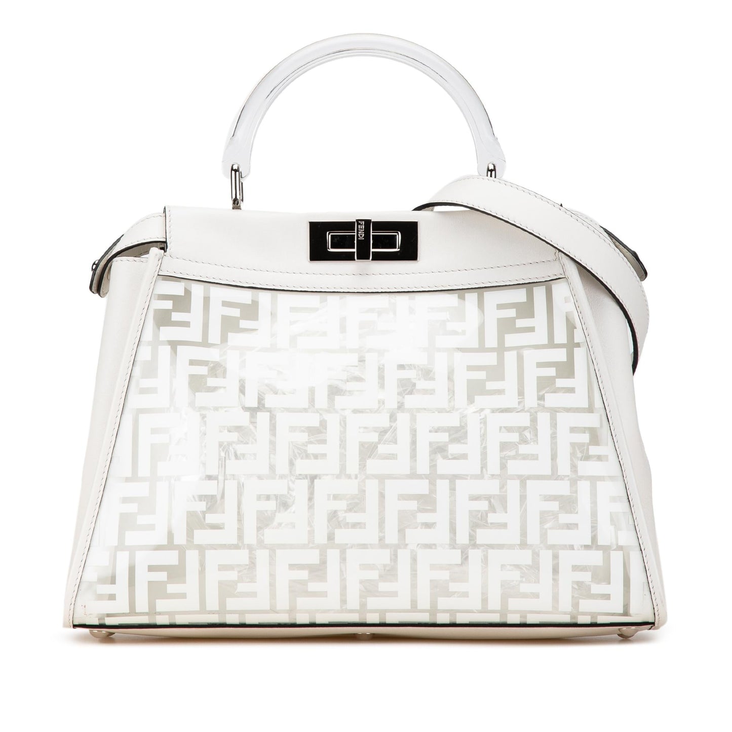 Fendi Limited Edition Pvc Peekaboo Satchel Medium Satchel Bag Satchel Shg Ibp3E8