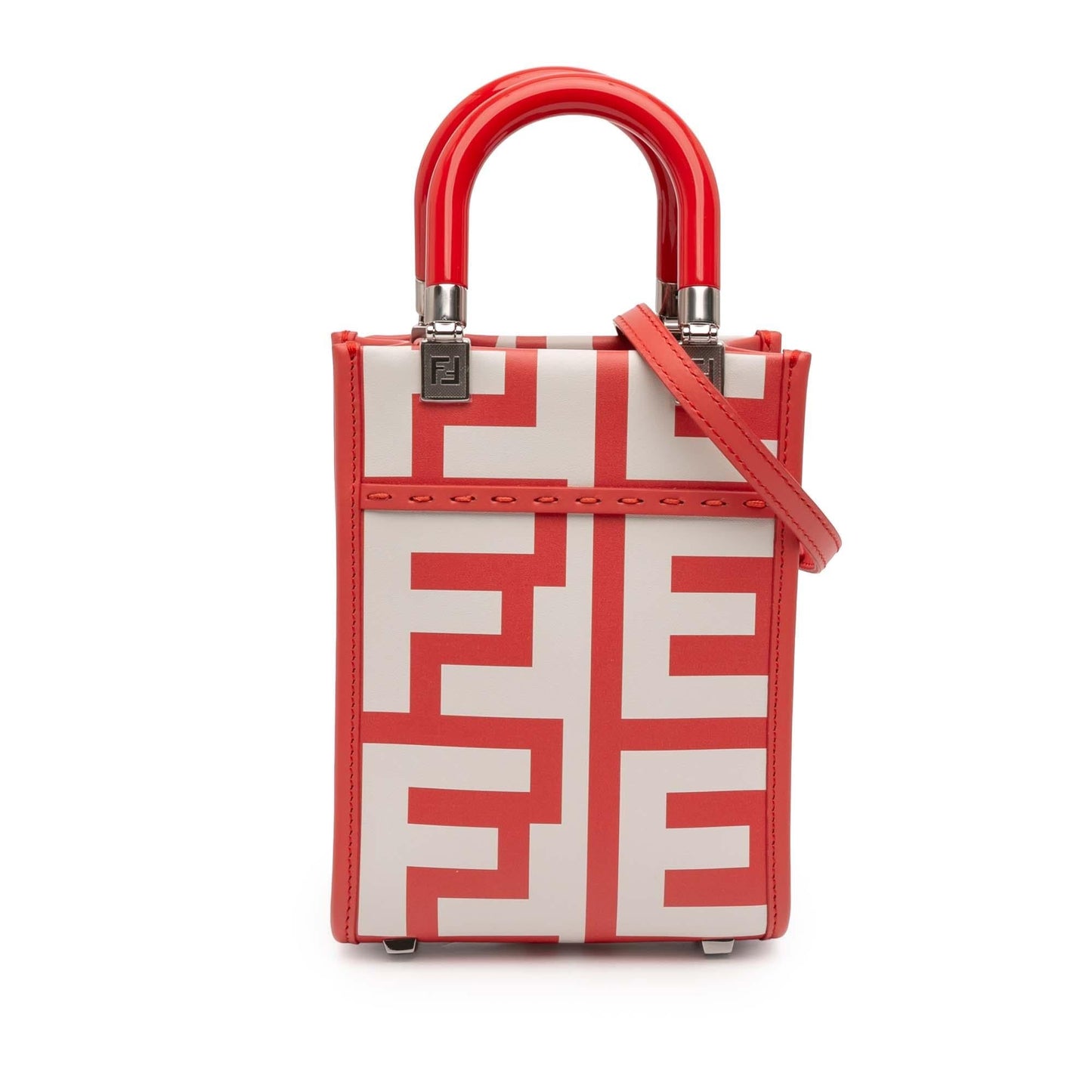 Fendi Marc Jacobs Sunshine Shopper Tote Leather Mini Tote Bag