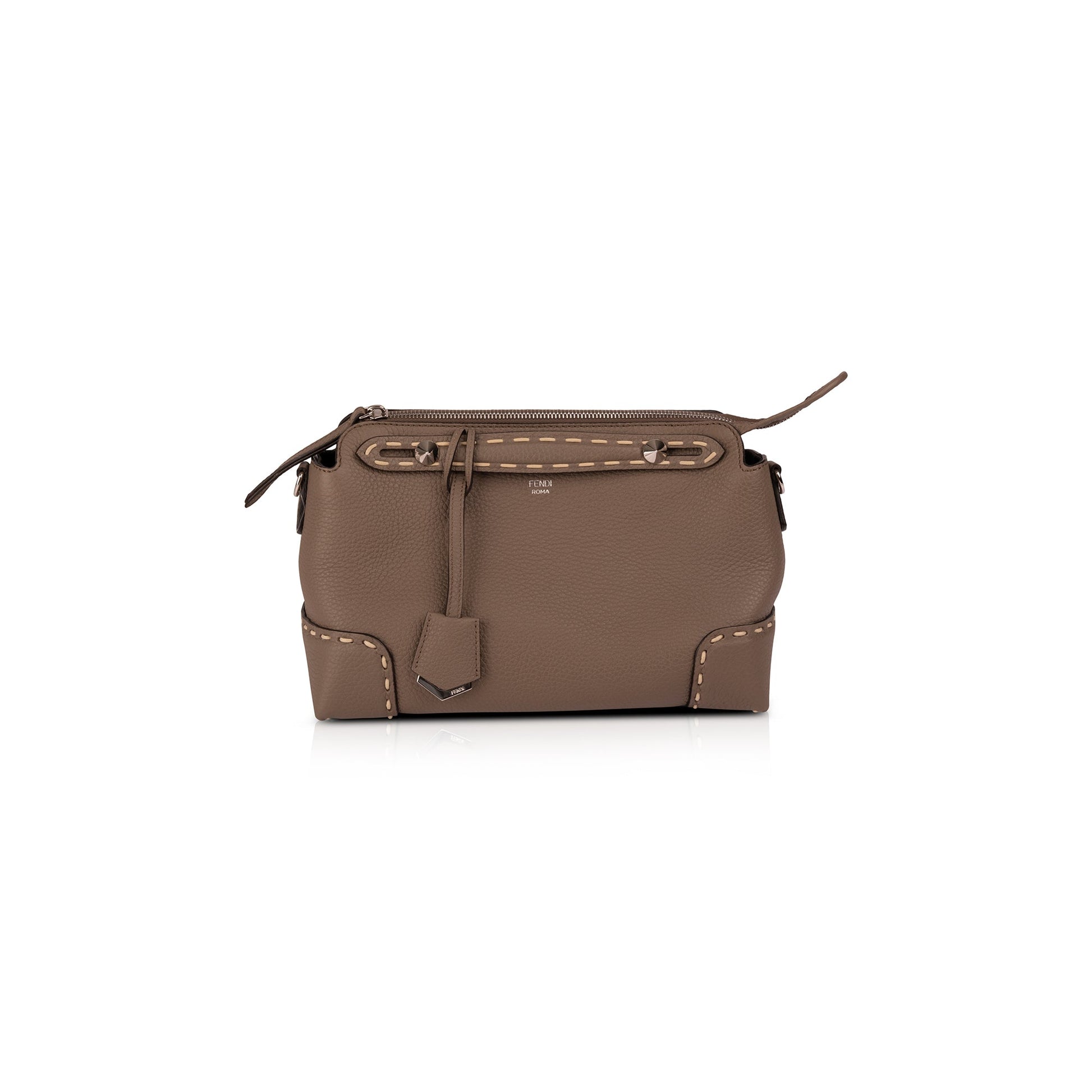 Fendi By The Way Satchel Leather Medium Travel Bag