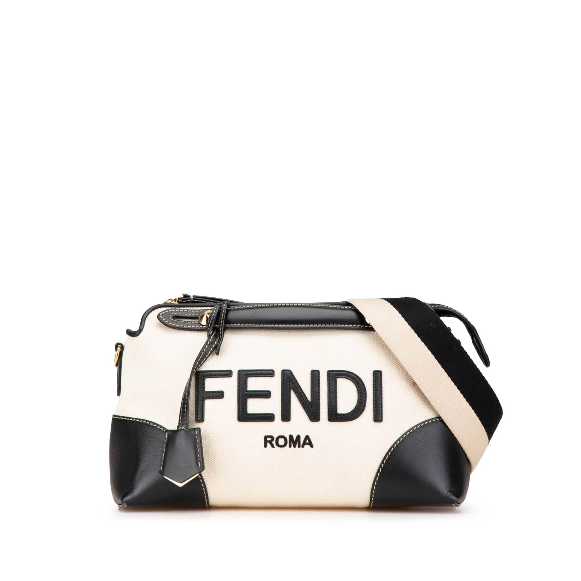 Fendi By The Way Satchel Canvas Medium Satchel Bag