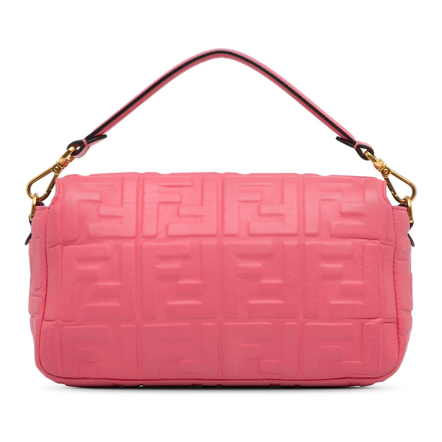 Fendi Ff Baguette Shg L1Qzmb Satchel Bag Medium Embossed