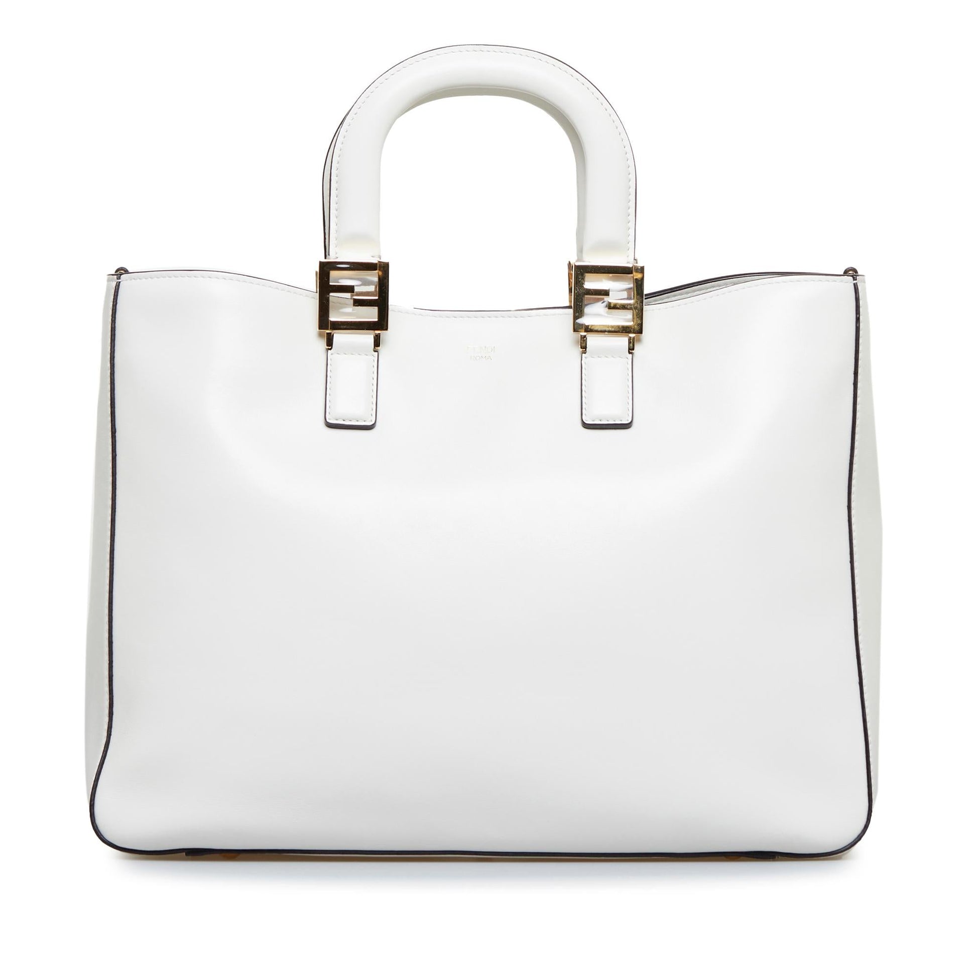 Fendi Glacier Ff Tote Shg Medium Tote Bag