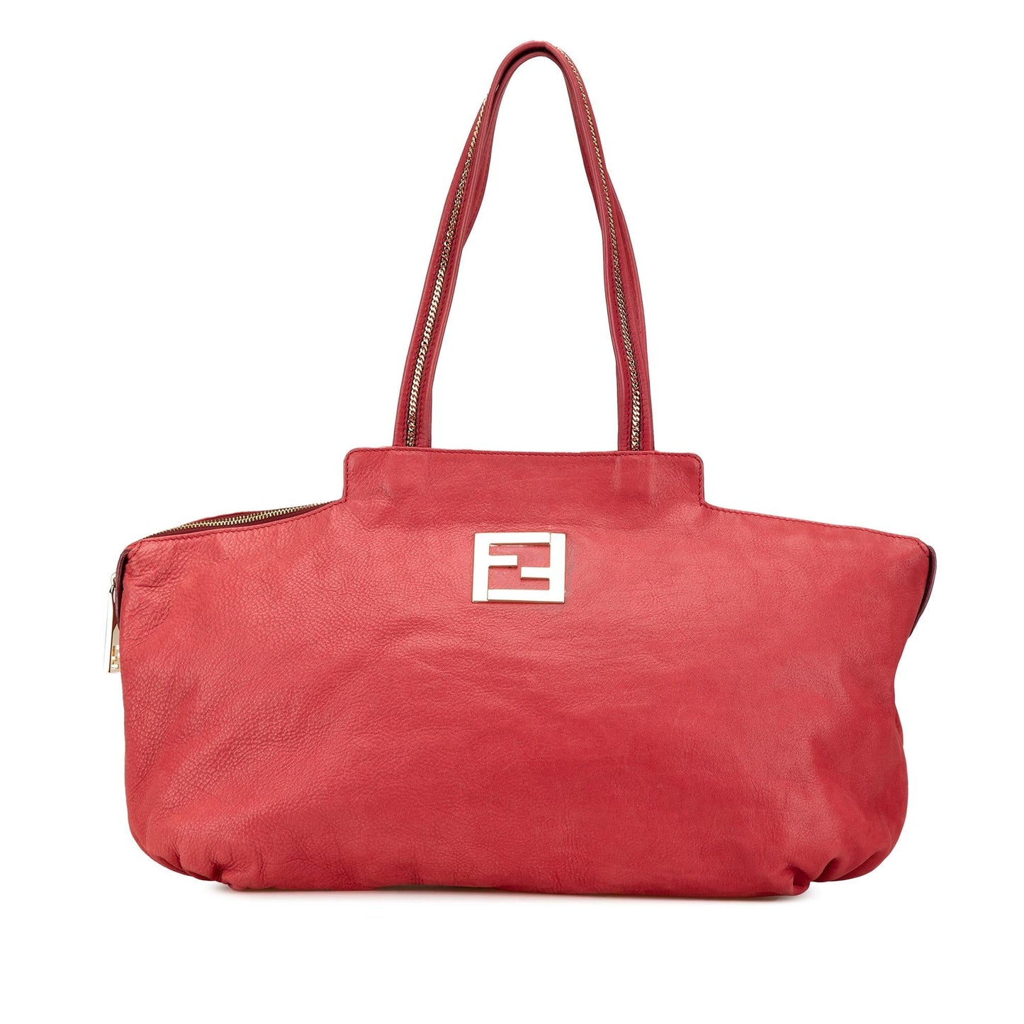 Fendi Chains Tote Leather Medium Tote Bag Leather Chains Tote