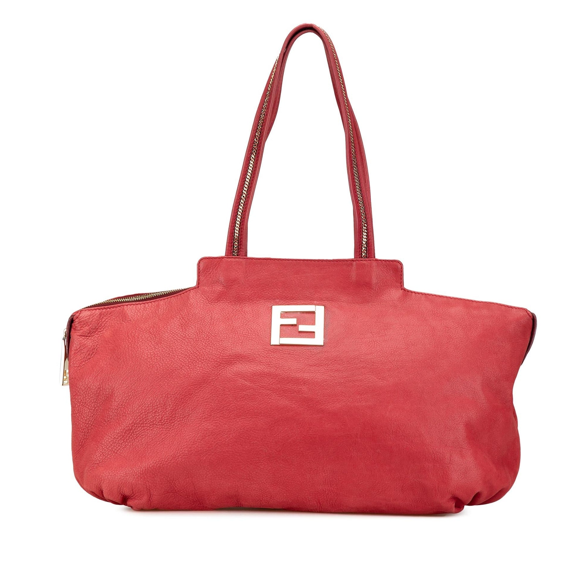 Fendi Chains Tote Leather Medium Tote Bag Chains Tote 1