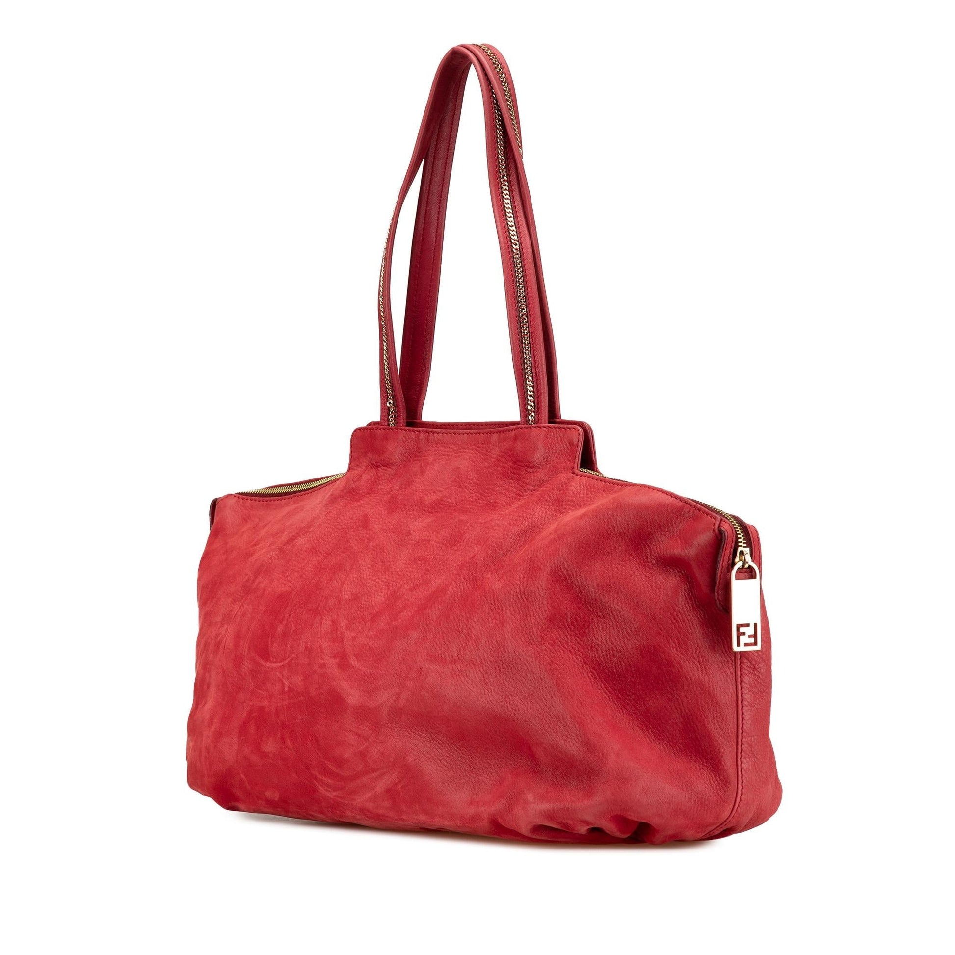 Fendi Chains Tote Leather Medium Tote Bag Chains Tote 1