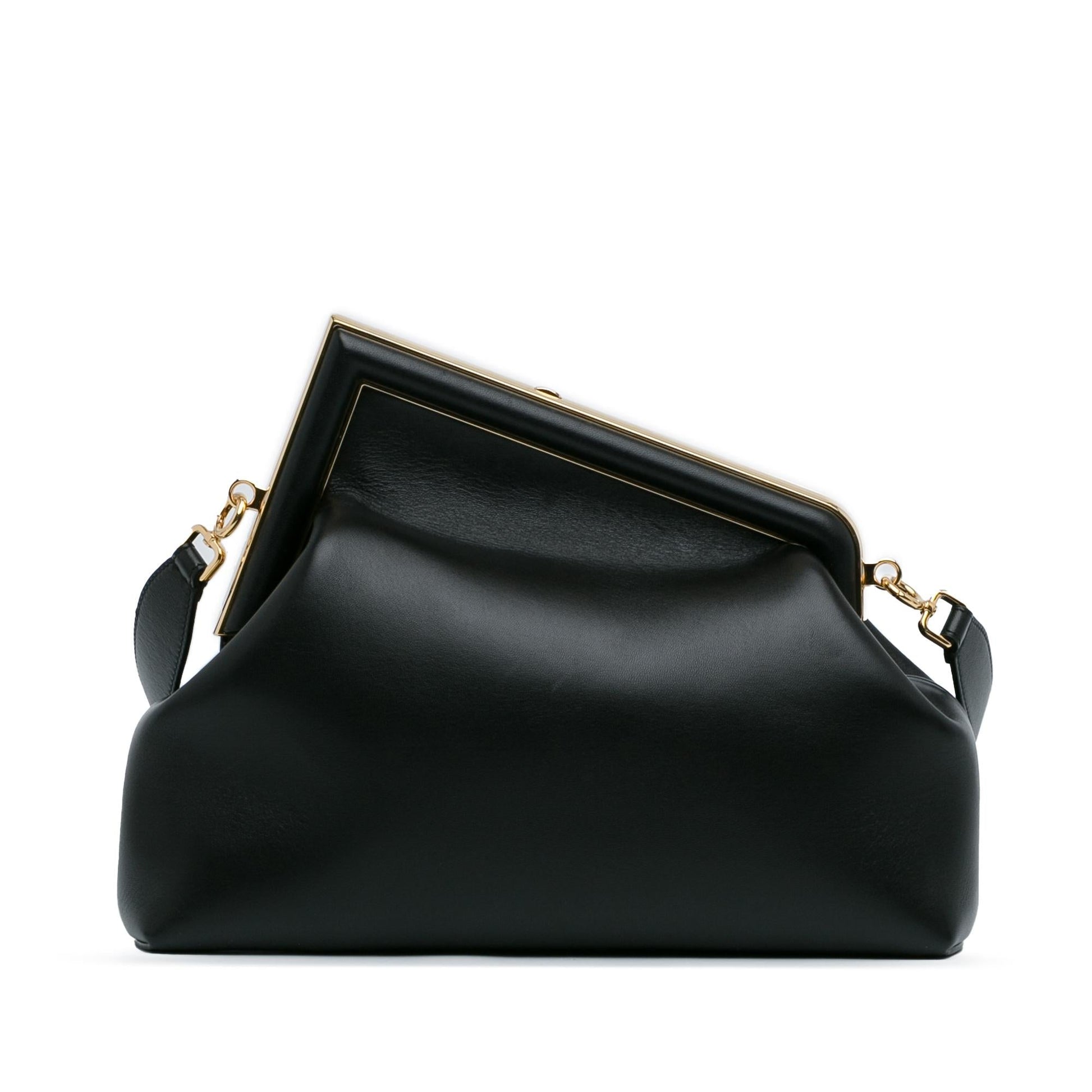 Fendi First Shoulder Bag Shg Gizice Leather Medium