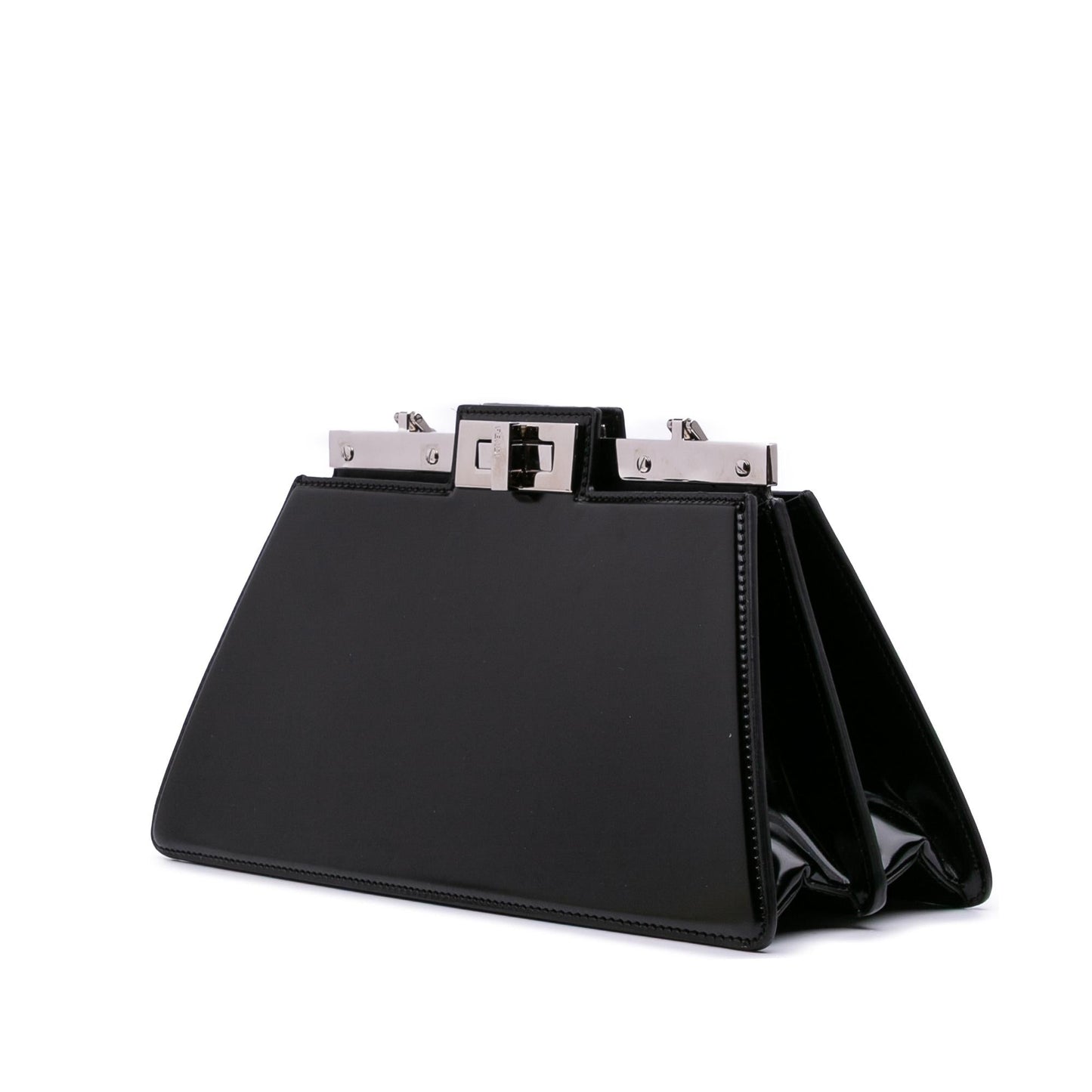Fendi Peekaboo Cut Shoulder Bag Leather Medium Chain