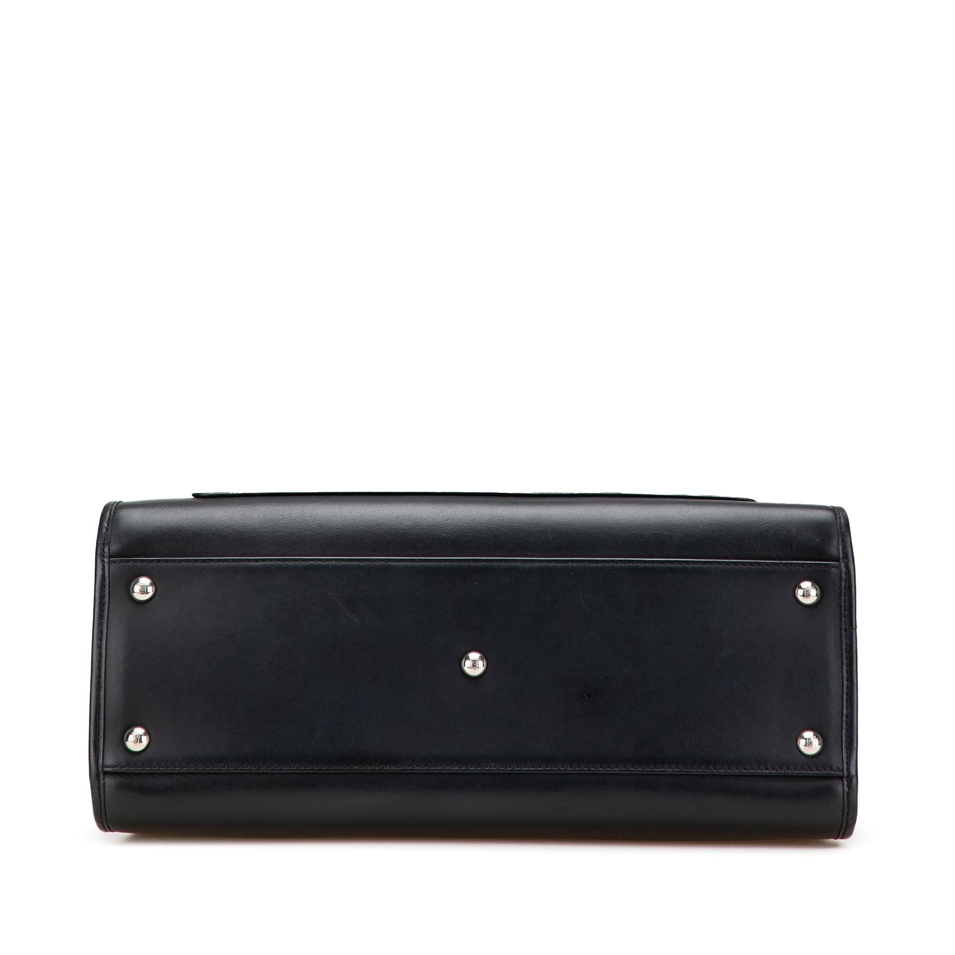 Fendi Runaway Satchel Leather Medium Satchel Bag