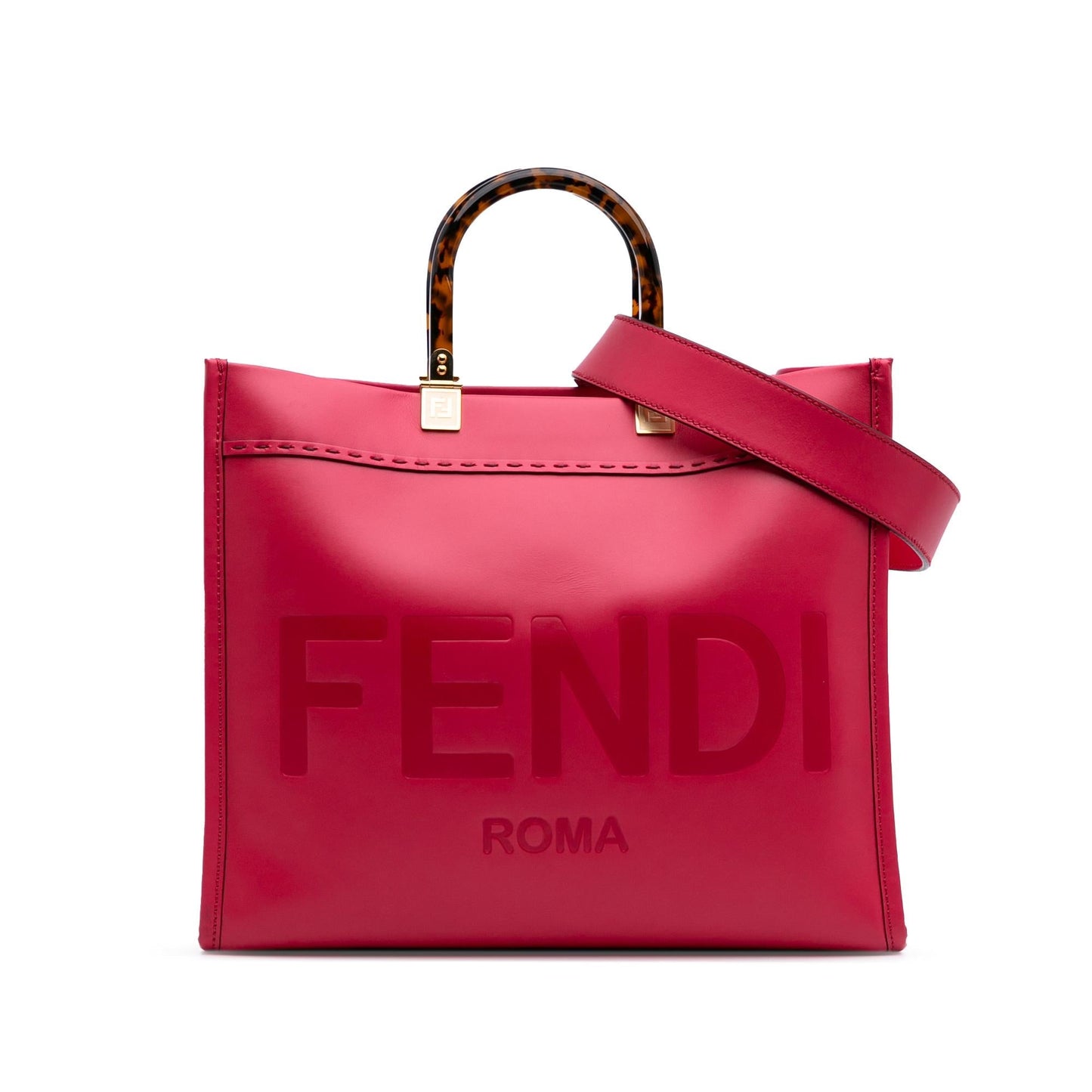 Fendi Sunshine Shopper Tote Leather Medium Tote Bag Sunshine Shopper Tote