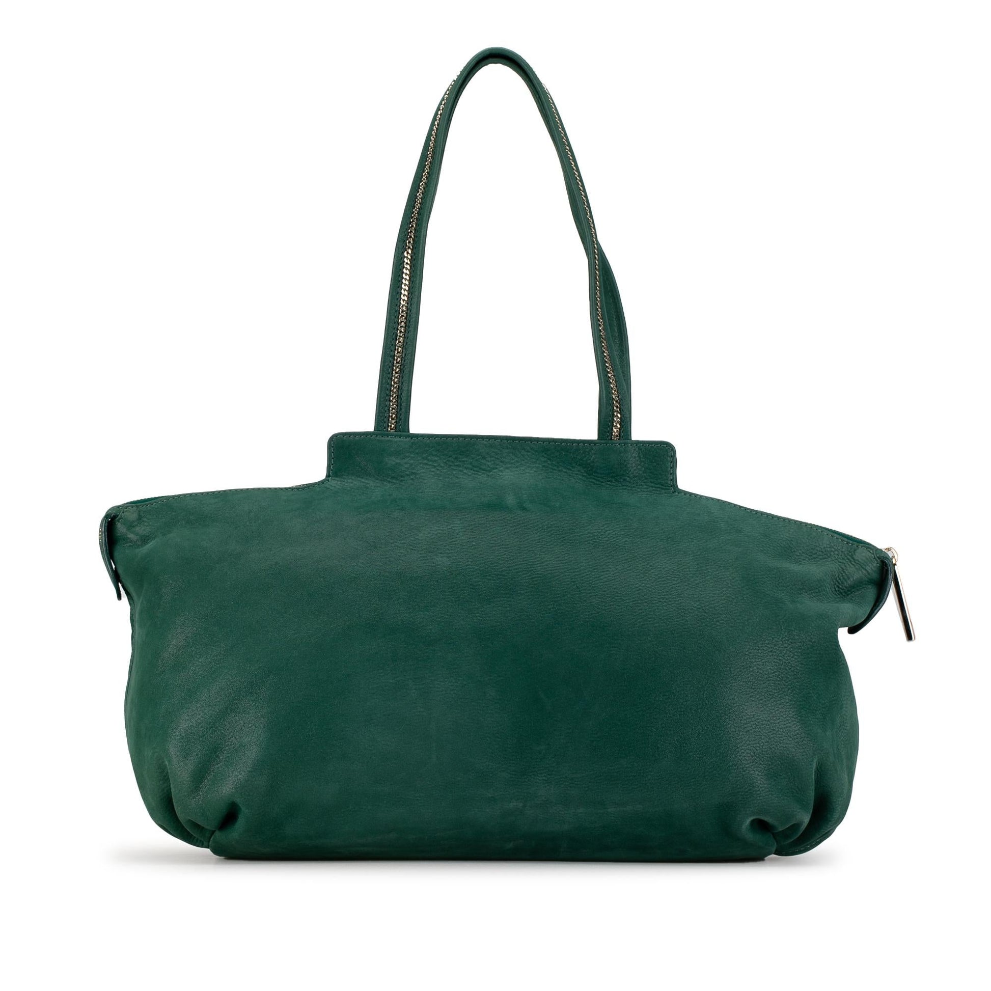 Fendi Nubuck Chains Tote Shg 3Jgpad Medium Tote Bag