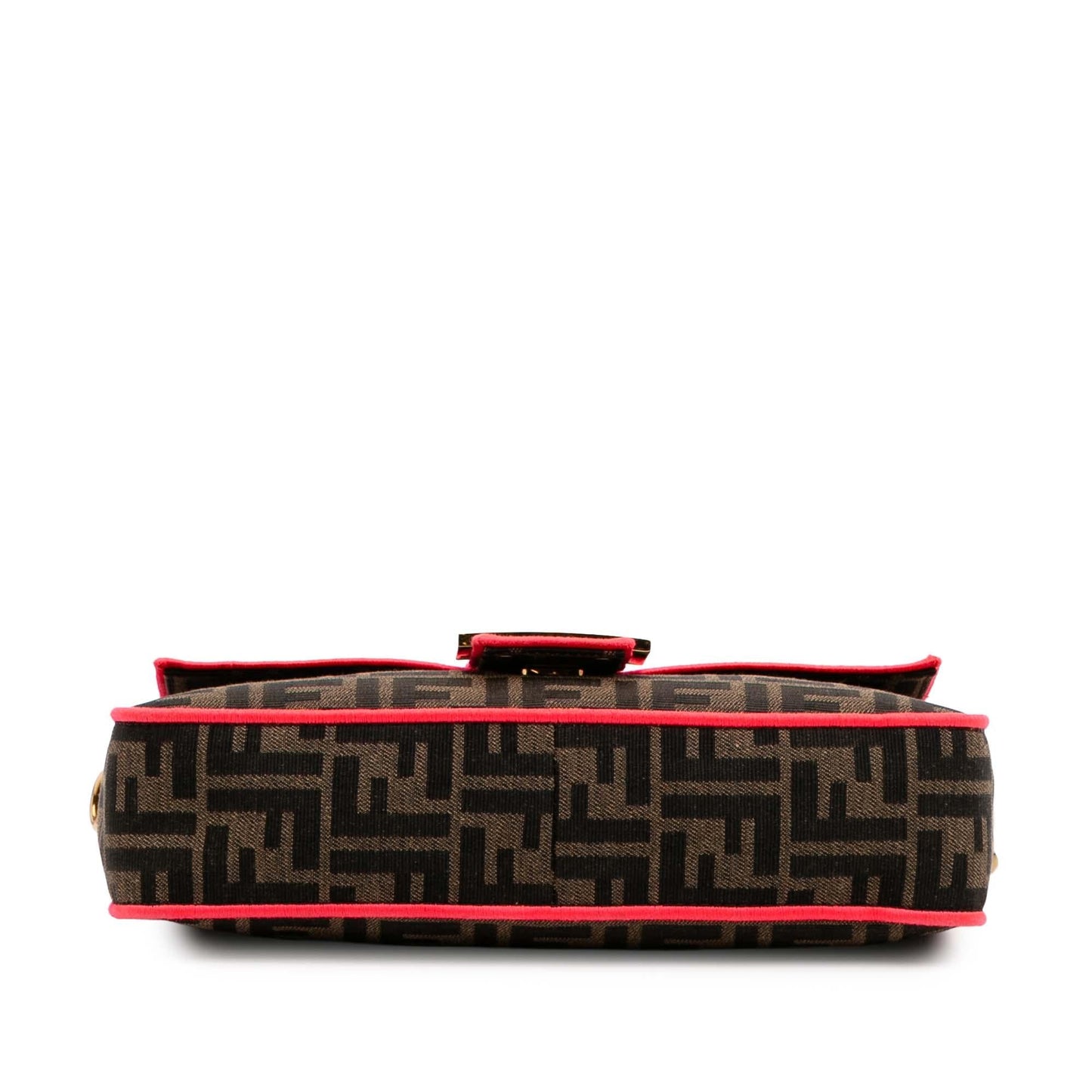 Fendi Zucca Fluo Trim Baguette Satchel Canvas Medium Satchel Bag Baguette Satchel 2
