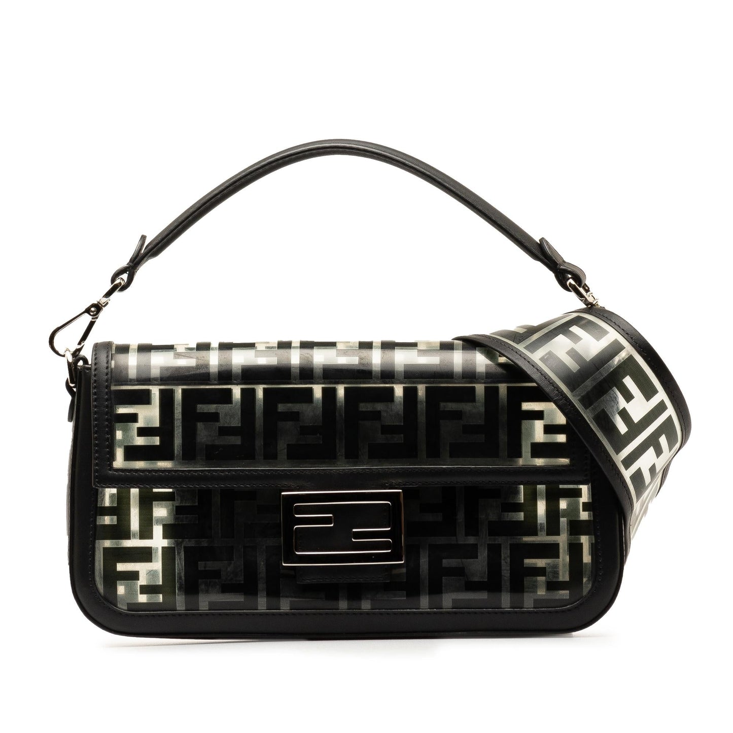 Fendi Zucca Pvc Baguette Satchel Medium Satchel Bag Satchel Shg Uclaeg