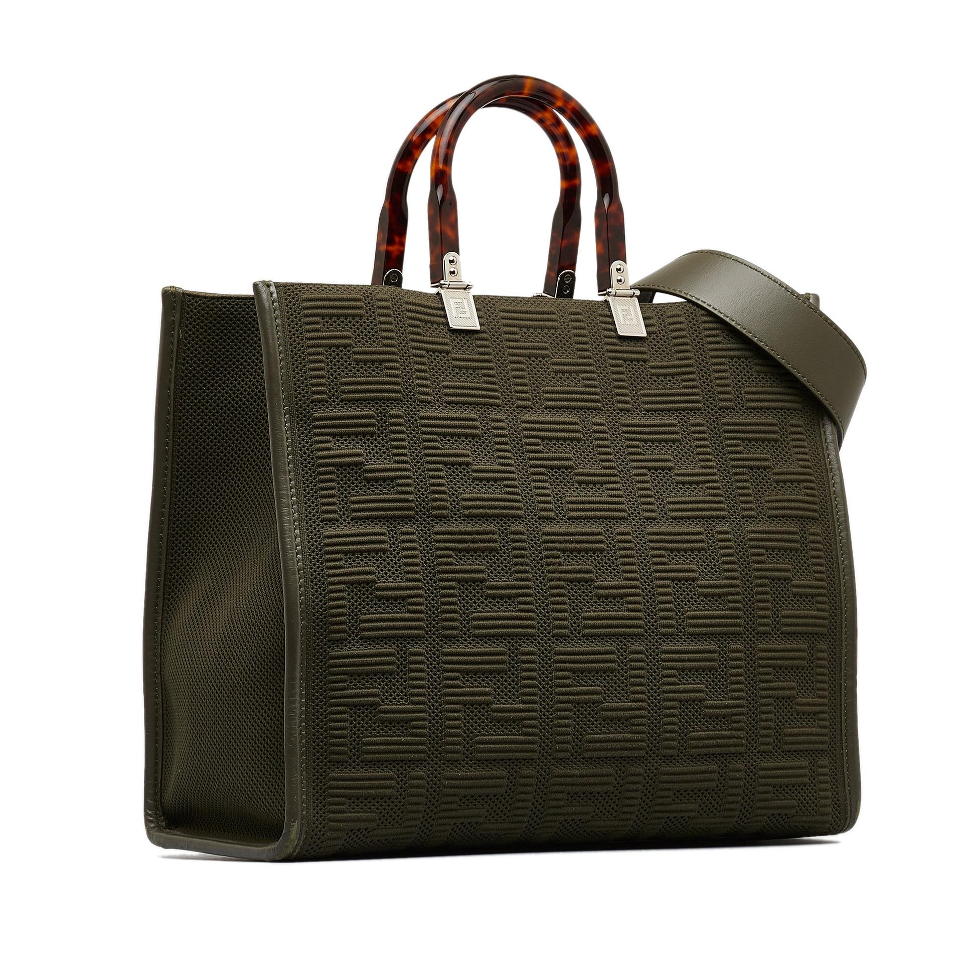 Fendi Zucca Sunshine Shopper Tote Medium Tote Bag