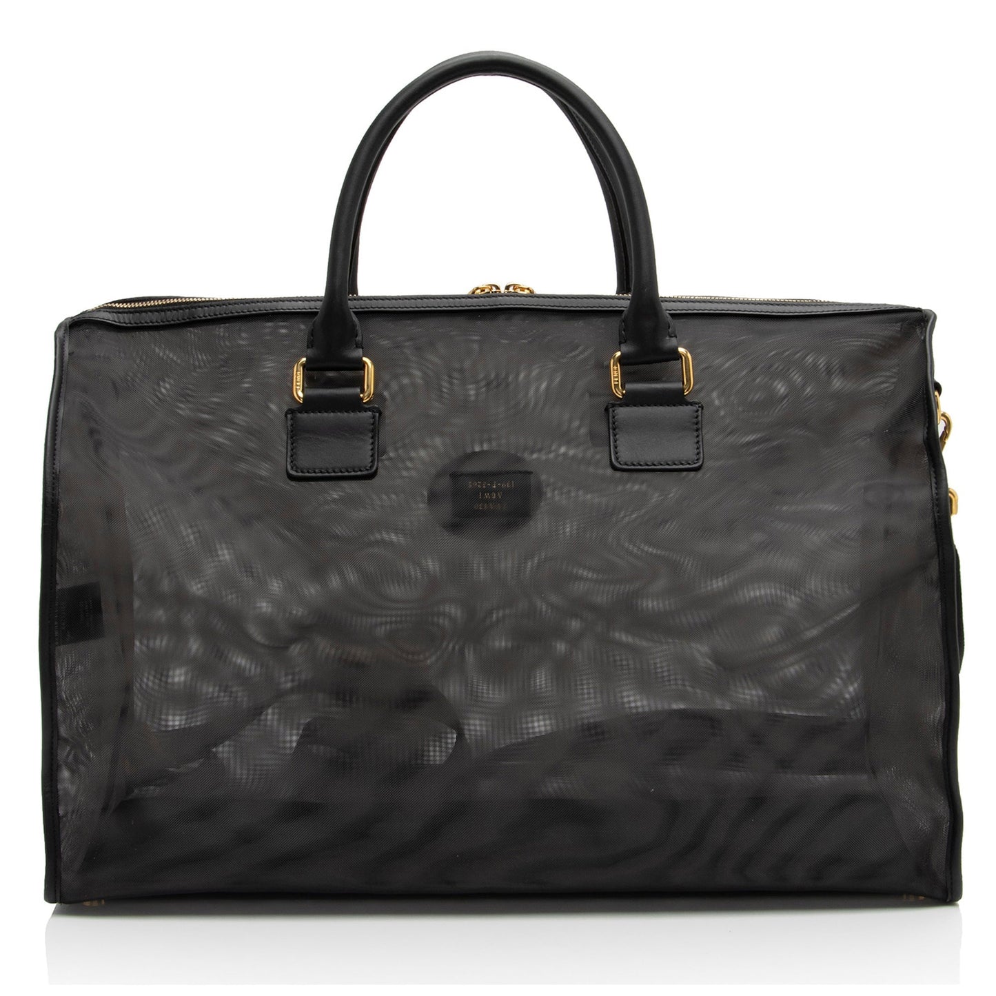 Fendi Mesh Karligraphy Duffle Travel Bag