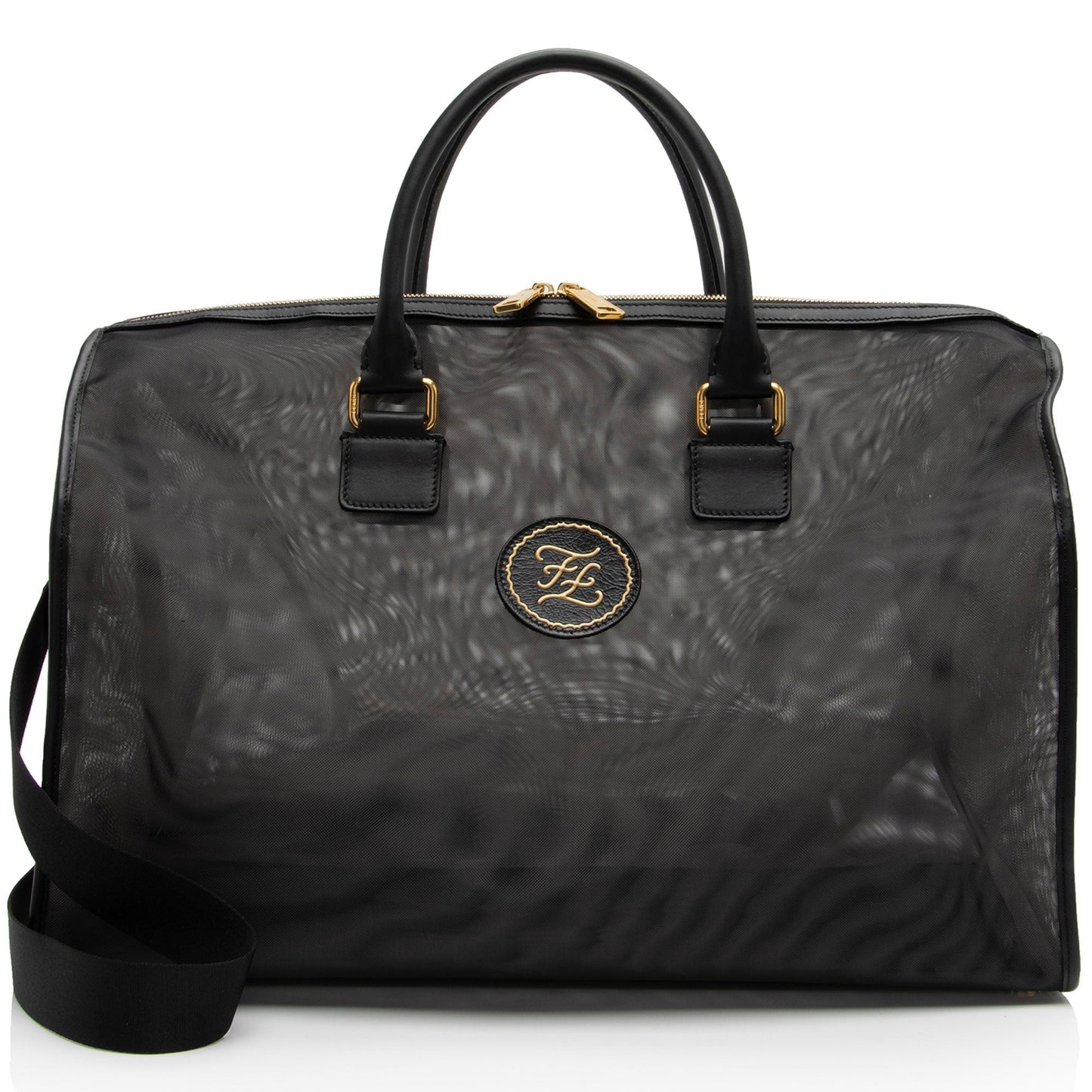 Fendi Mesh Karligraphy Duffle Travel Bag