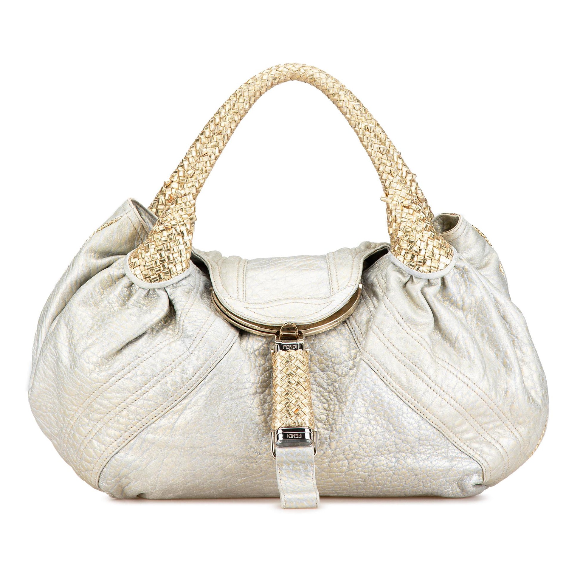 Fendi Metallic Spy Hobo Bag Shg Evkhyb Leather Shoulder Bag