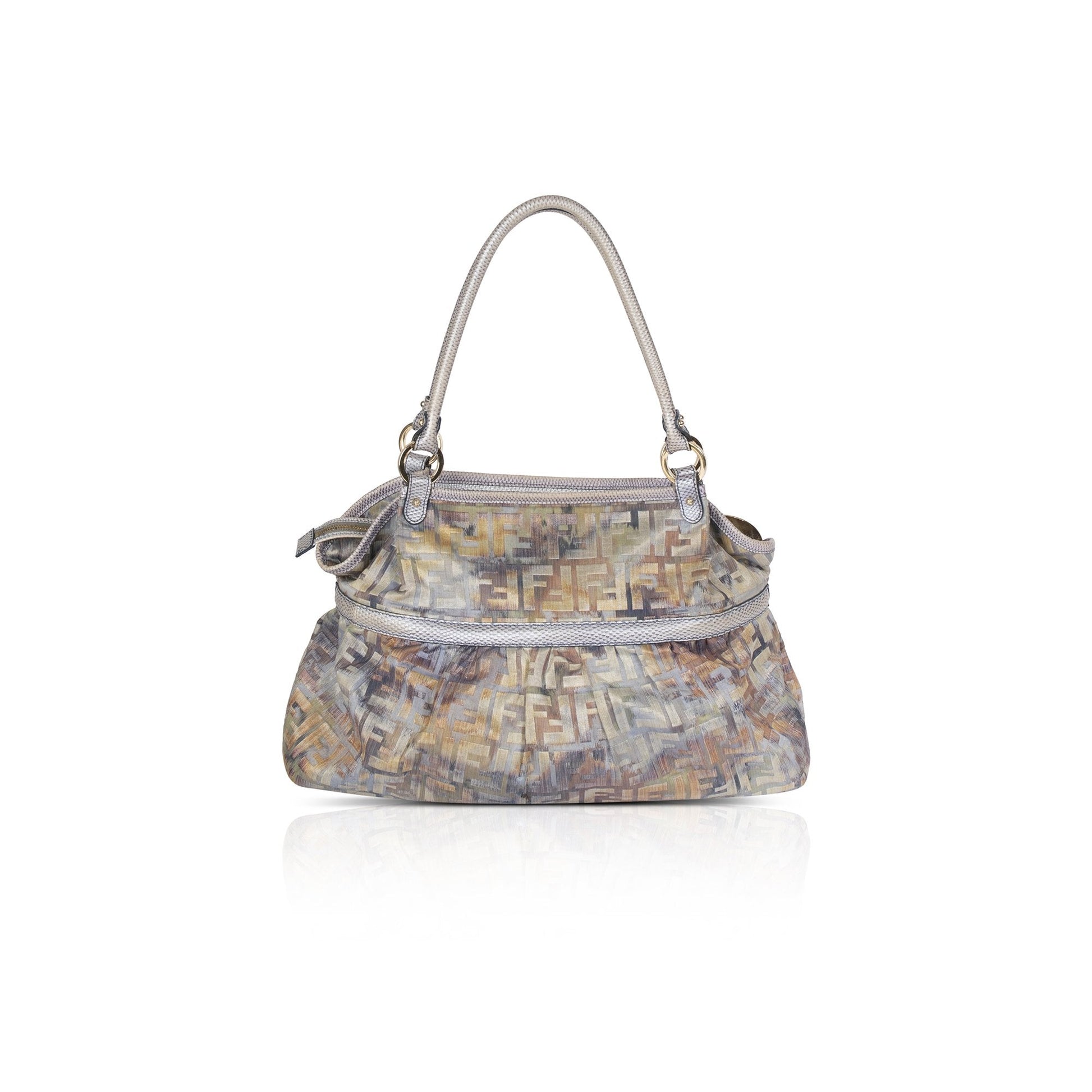 Fendi Metallic Zucca Chef Tote Tote Bag