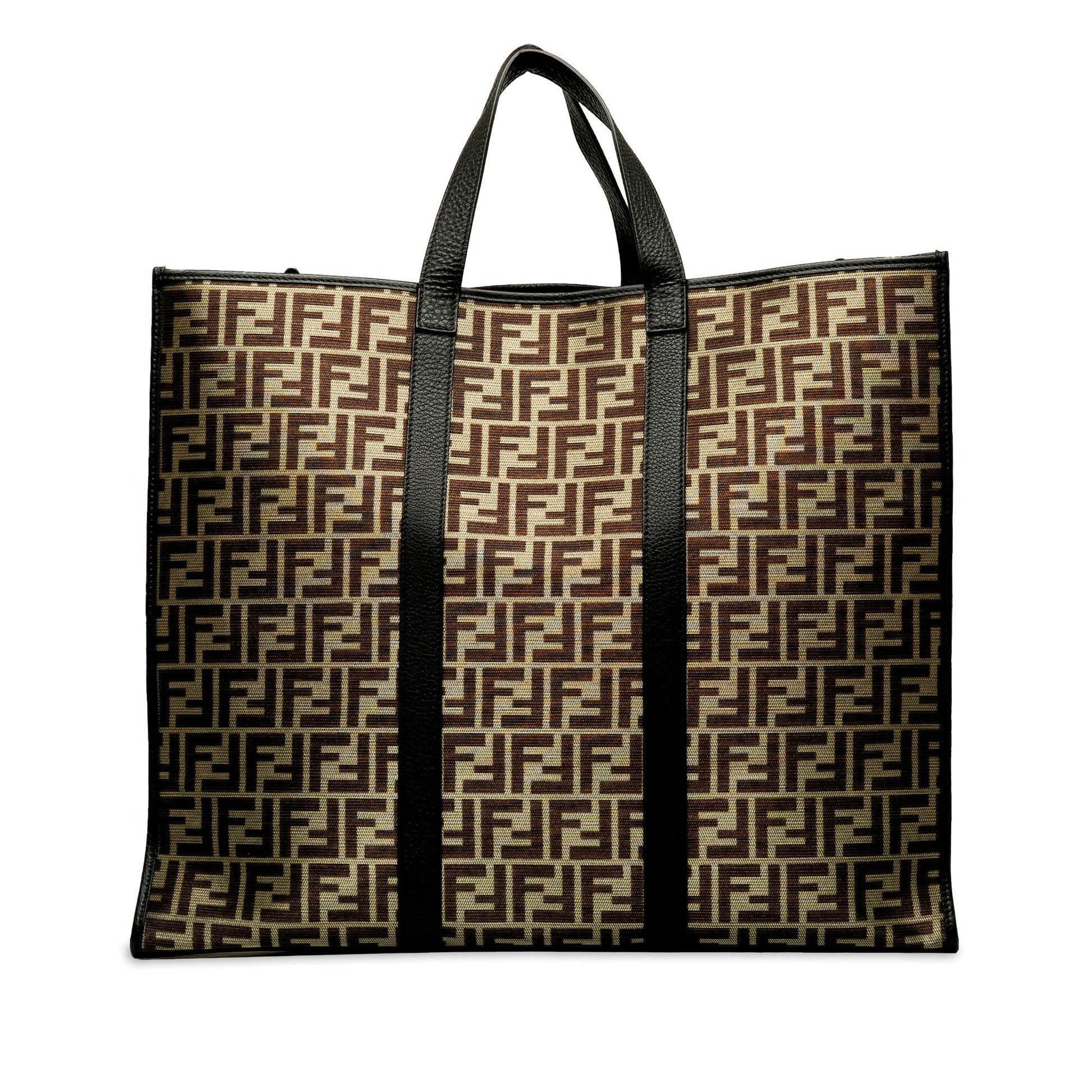 Fendi Metallic Zucca Karligraphy Tote Shg Mxbml9 Tote Bag