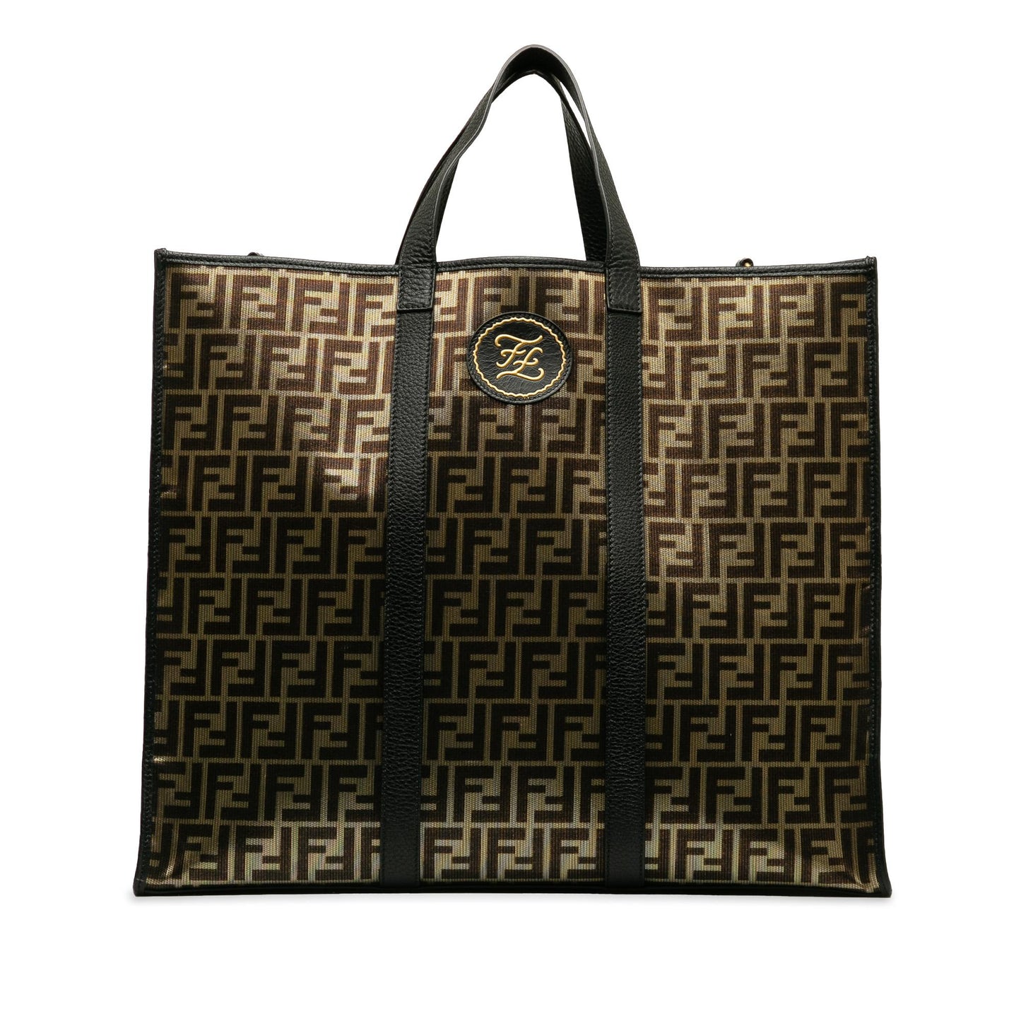 Fendi Metallic Zucca Karligraphy Tote Shg Mxbml9 Tote Bag