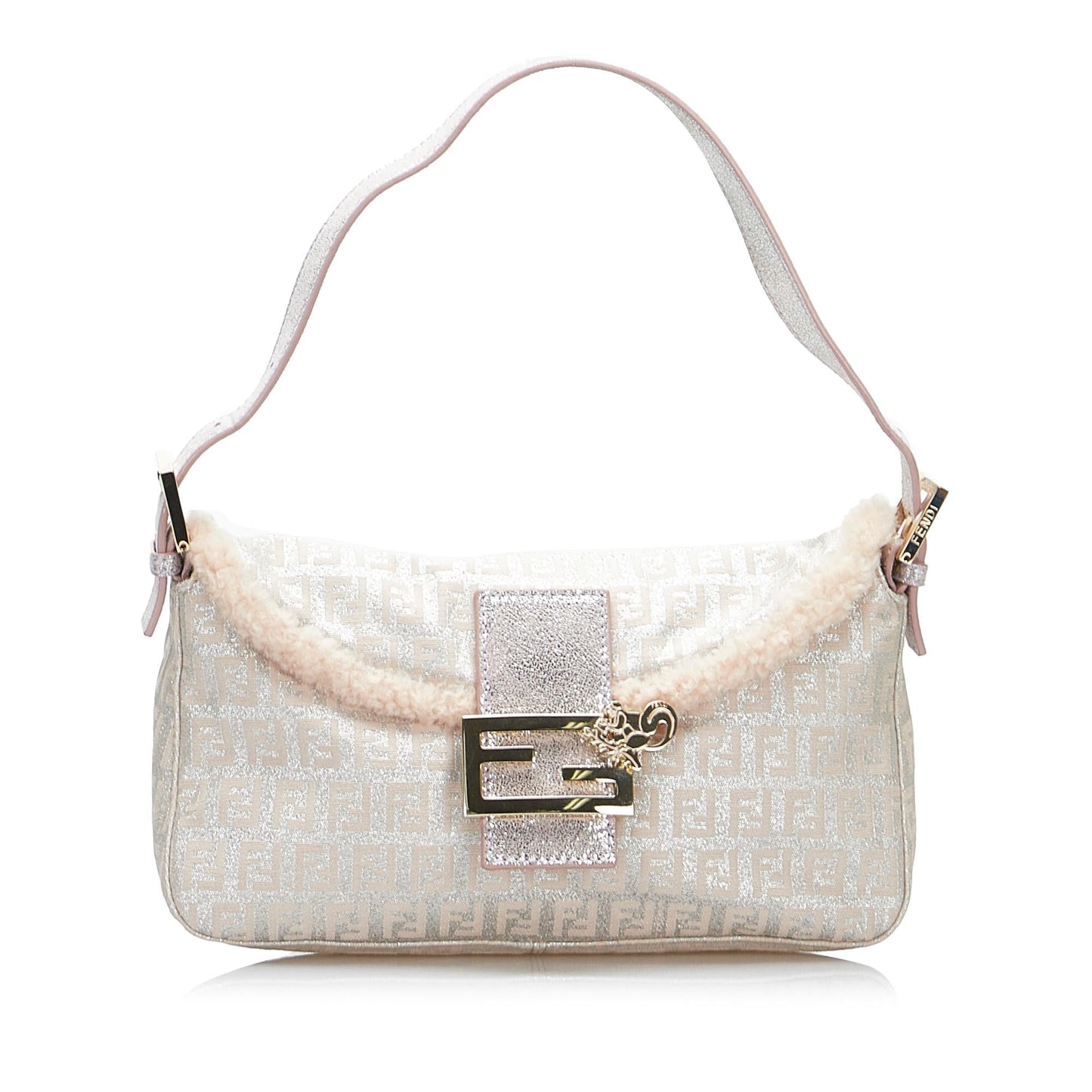 Fendi Metallic Zucchino Baguette Shg Kfw9Gt Handbag Shoulder Bag