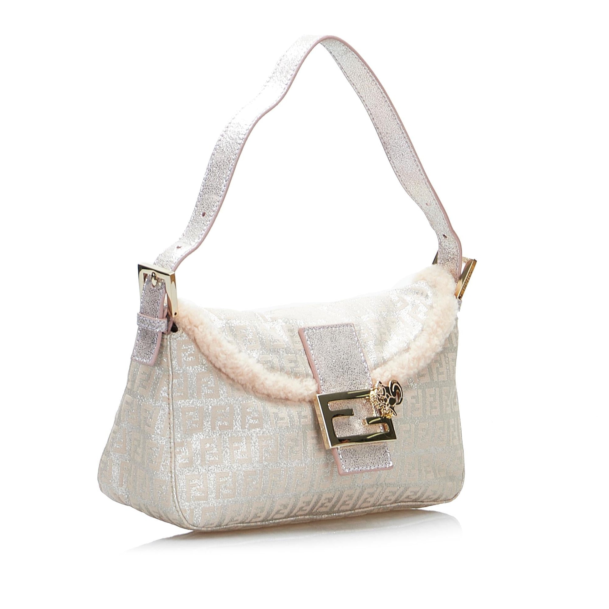 Fendi Metallic Zucchino Baguette Shg Kfw9Gt Handbag Shoulder Bag