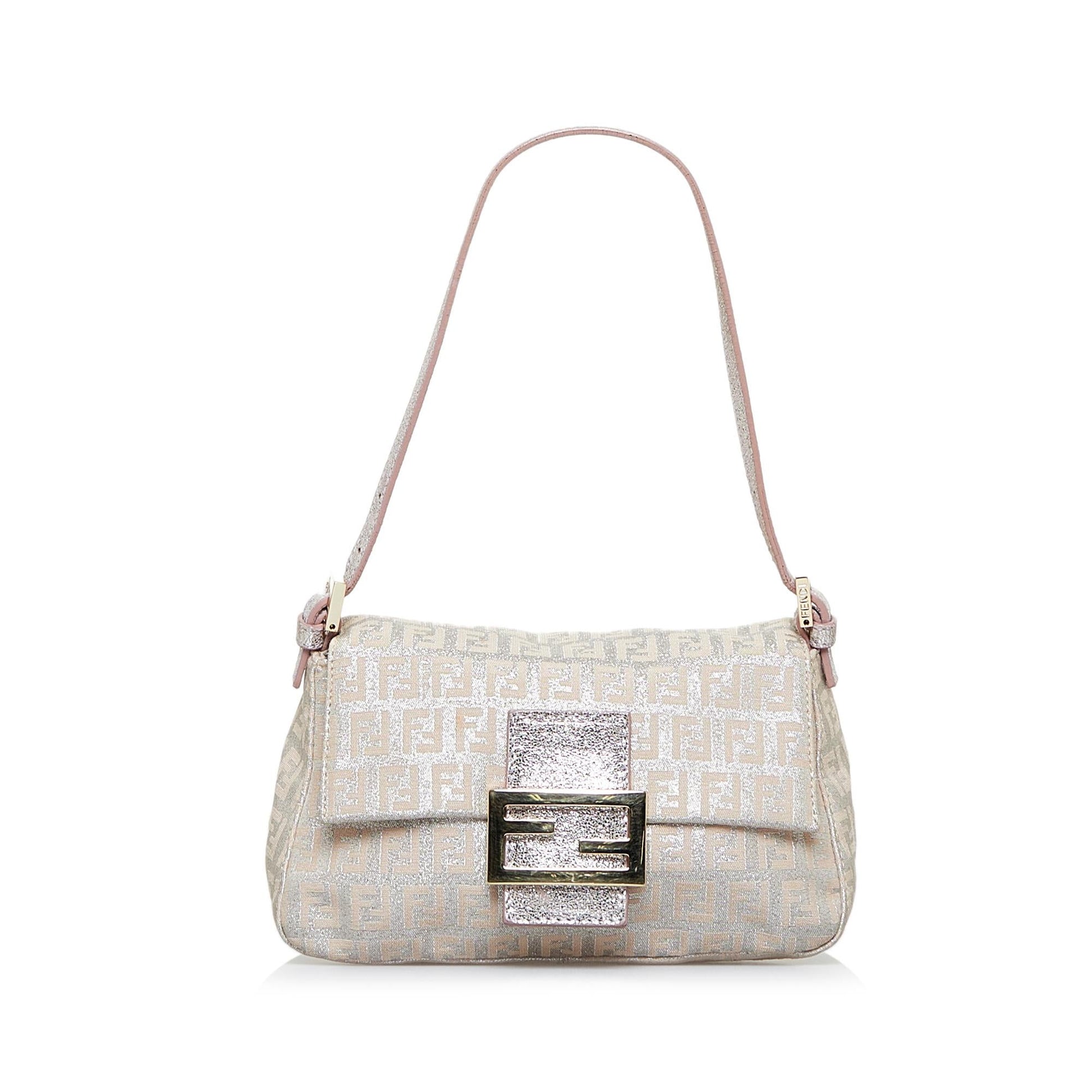 Fendi Metallic Zucchino Mamma Forever Shg K8G3W2 Handbag Mini Travel Bag
