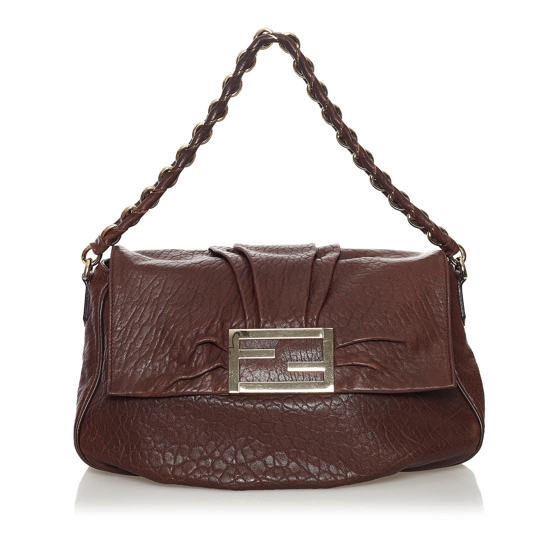 Fendi Mia Shoulder Bag Shg Leather
