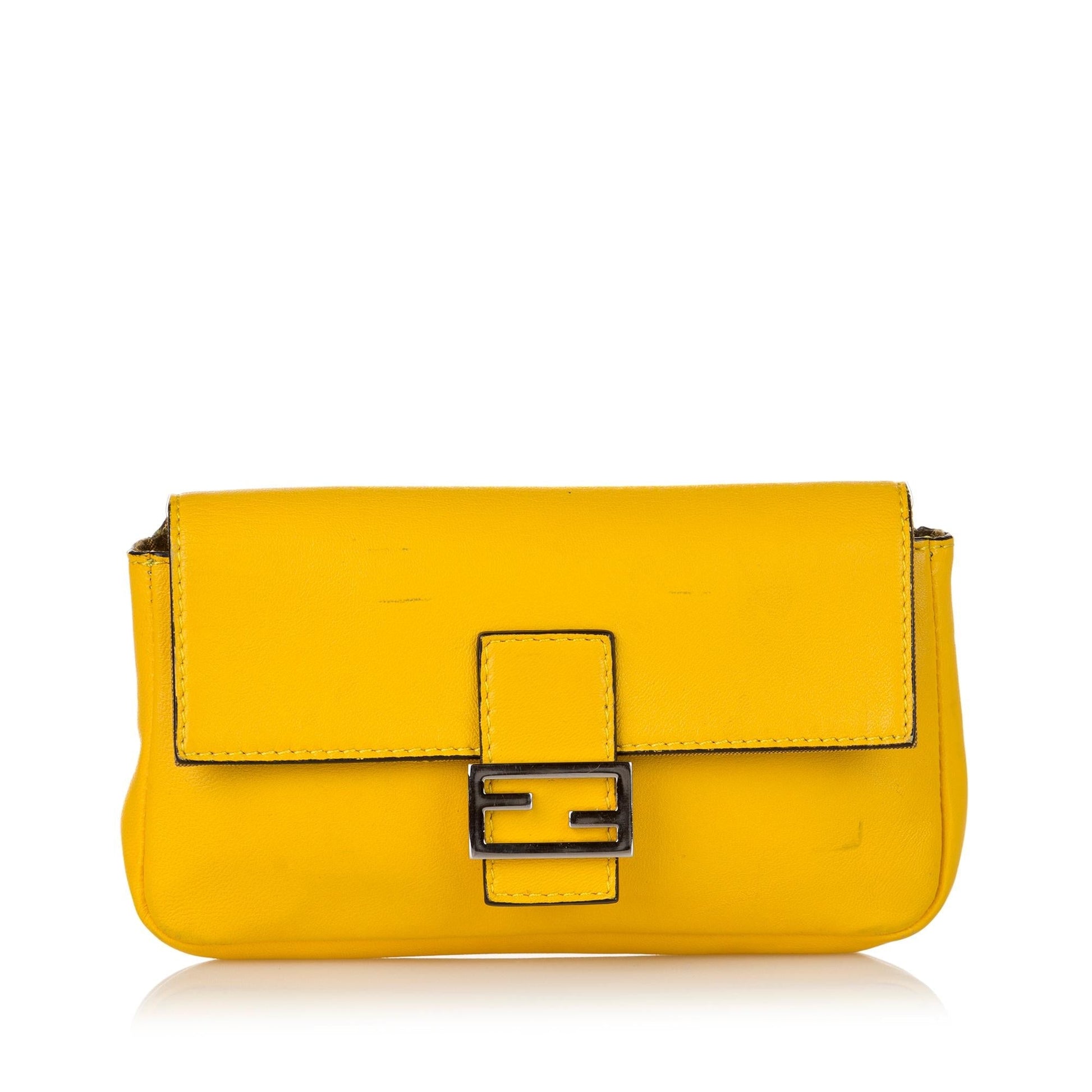 Fendi Baguette Crossbody Bag Shg Leather Micro Shoulder Bag