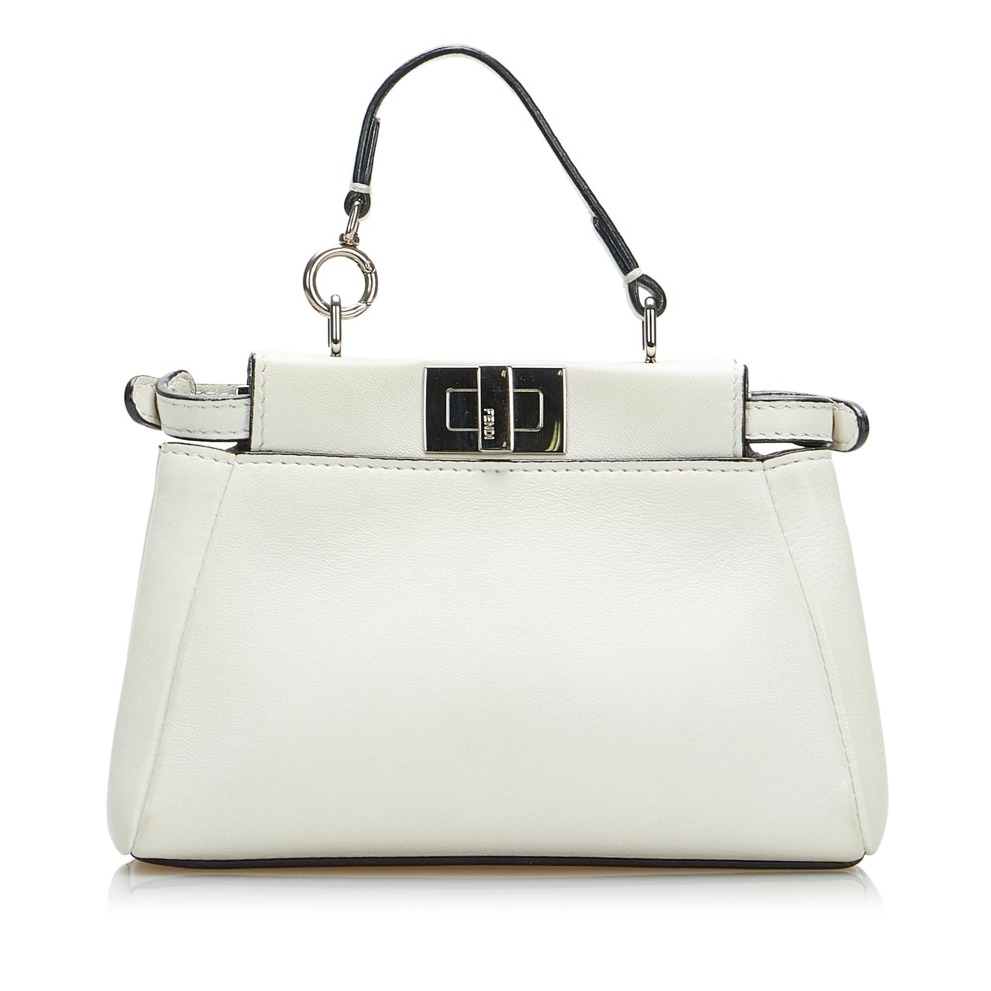 Fendi Flowerland Peekaboo Shg Vfaxkd Satchel Bag Micro
