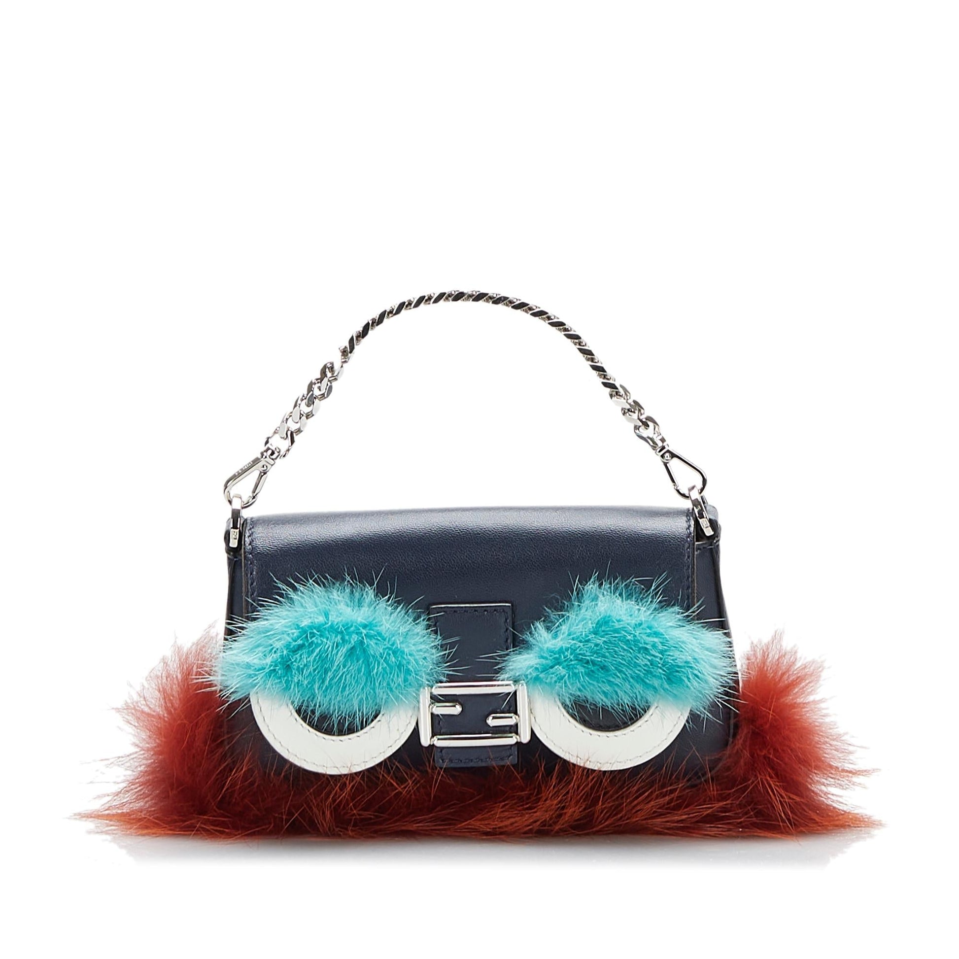 Fendi Monster Crossbody Shg Hsuq3D Micro Crossbody Bag