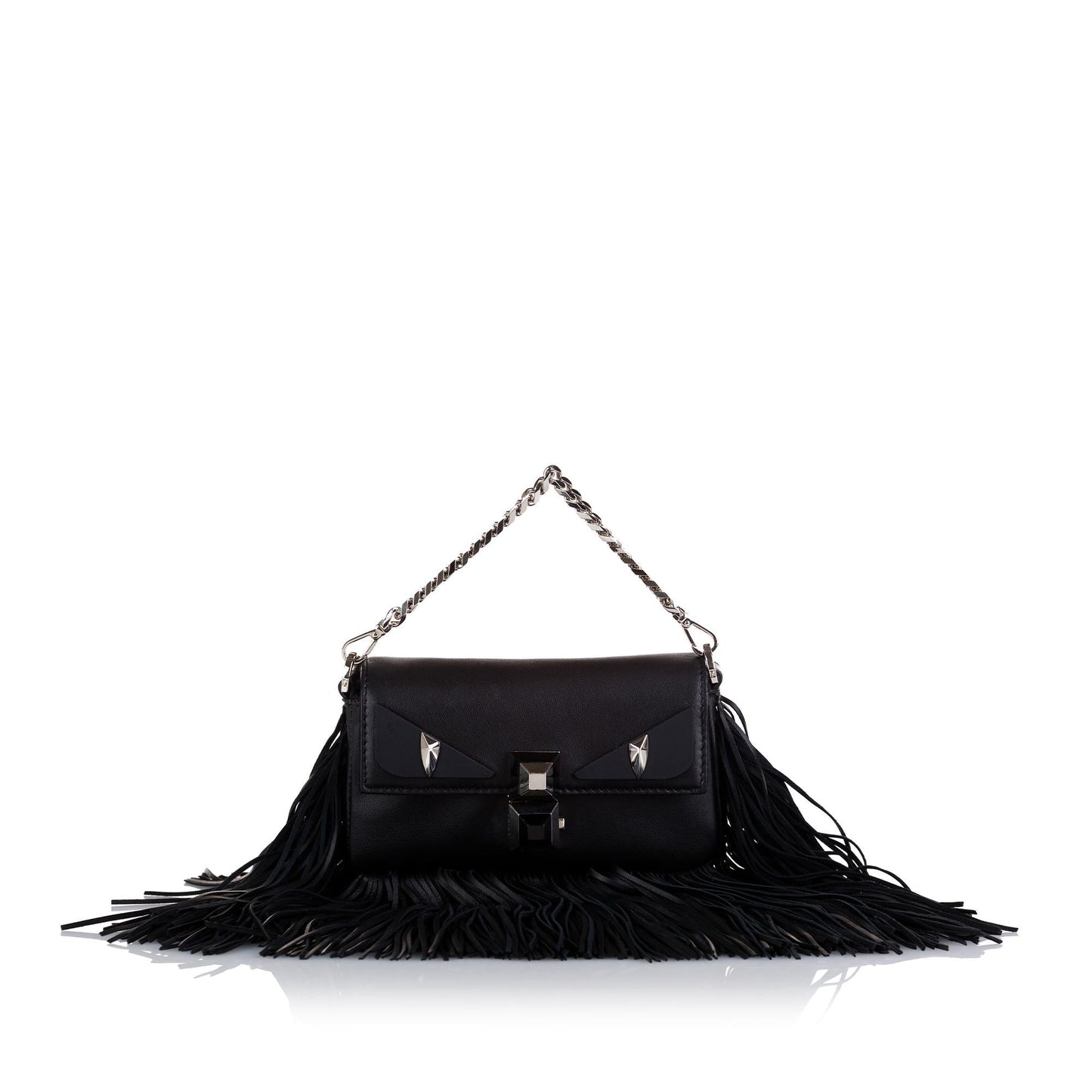 Fendi Monster Fringe Baguette Shg Ixwgzb Satchel Bag Micro