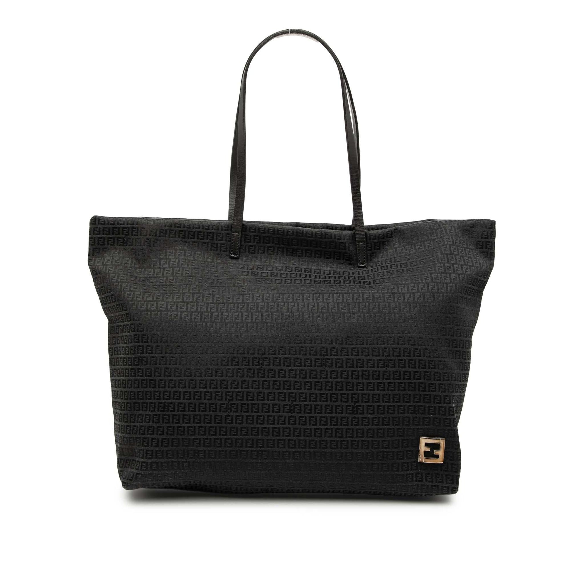 Fendi Zucchino Tote Canvas Micro Tote Bag