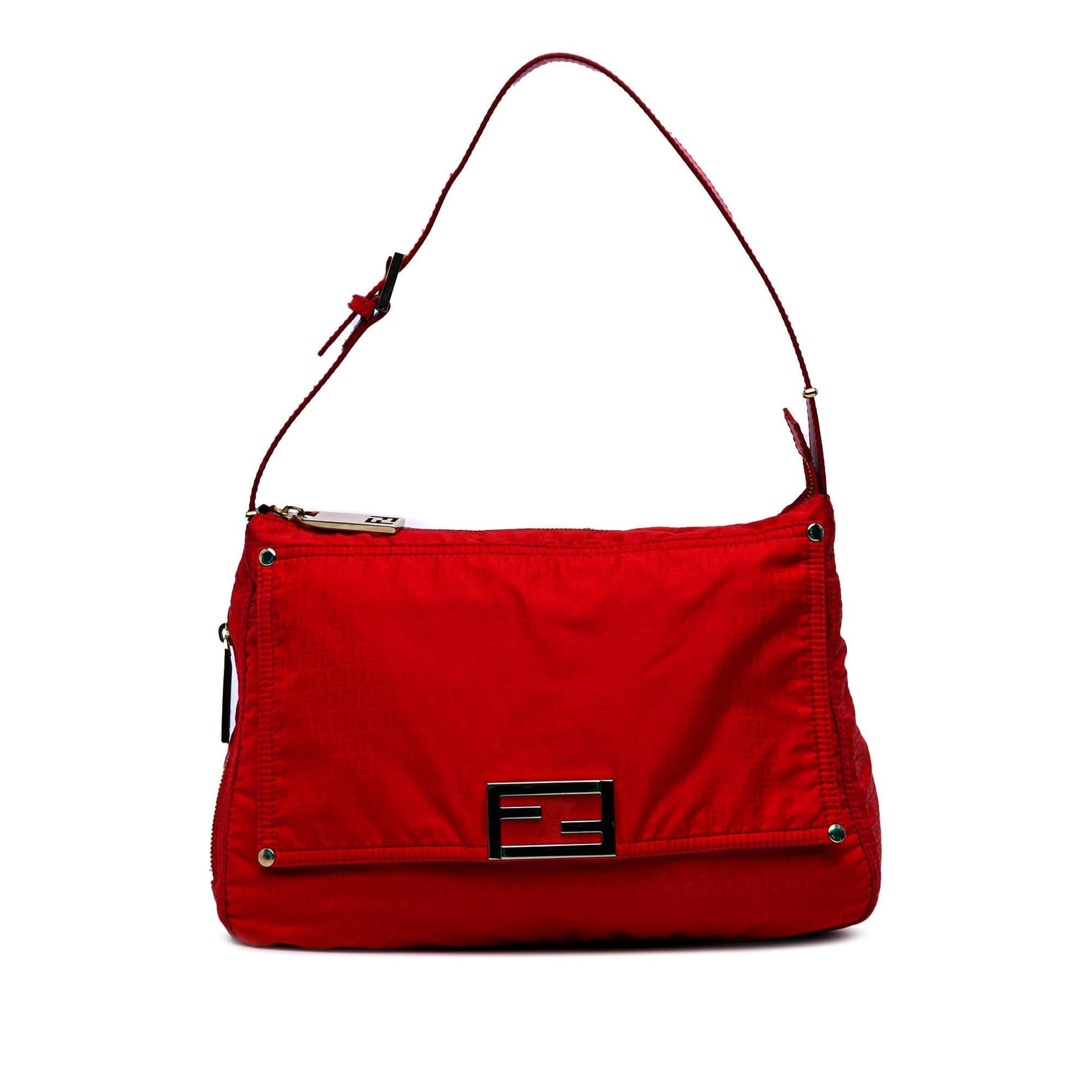 Fendi Zucchino Mamma Forever Shoulder Bag Nylon Micro