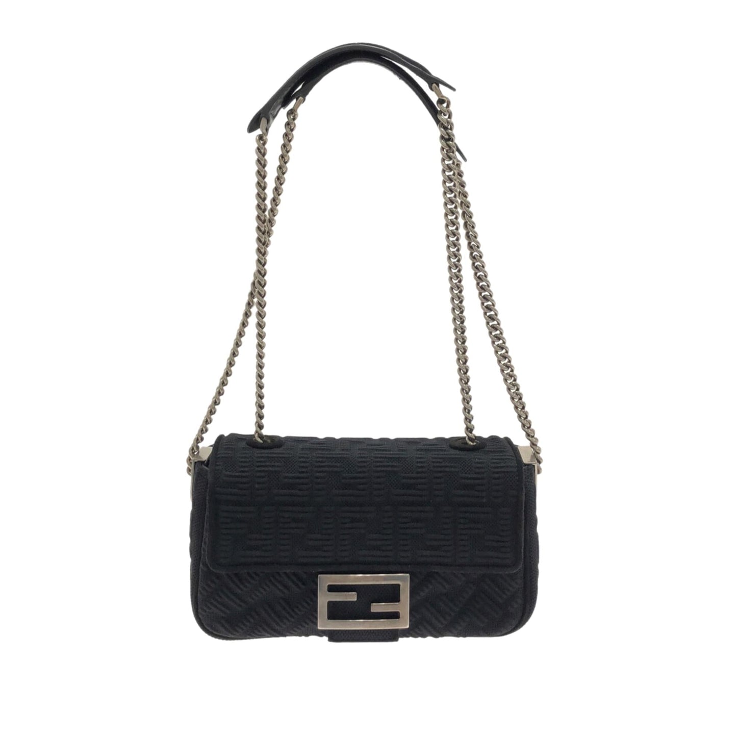 Fendi Midi Baguette Shg Umyhiw Crossbody Bag Chain Shoulder Bag