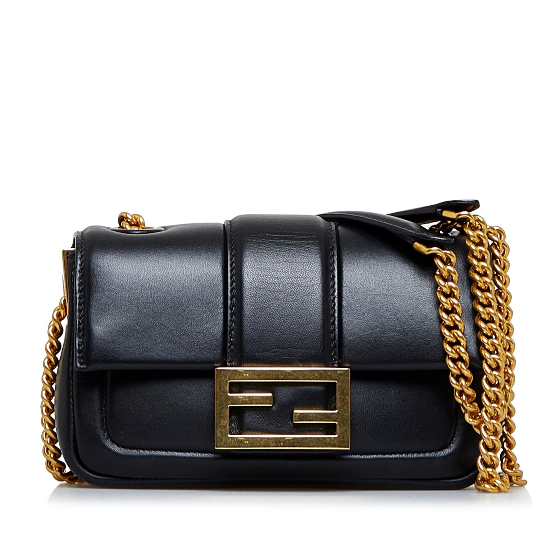 Fendi Baguette Bag Shg Oirshu Mini Chain Shoulder Bag