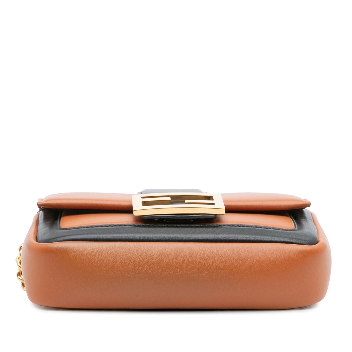 Fendi Bicolor Nappa Apolo Baguette Shoulder Bag Mini Chain