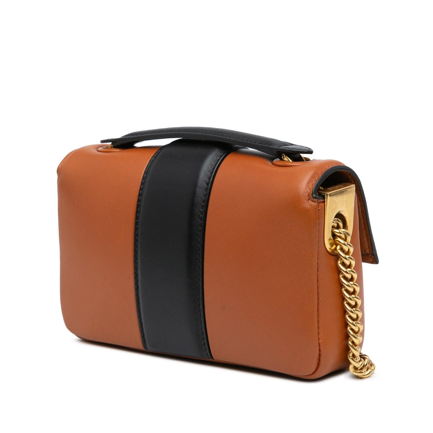 Fendi Bicolor Nappa Baguette Shoulder Bag Shg 1Z12D2 Mini Chain