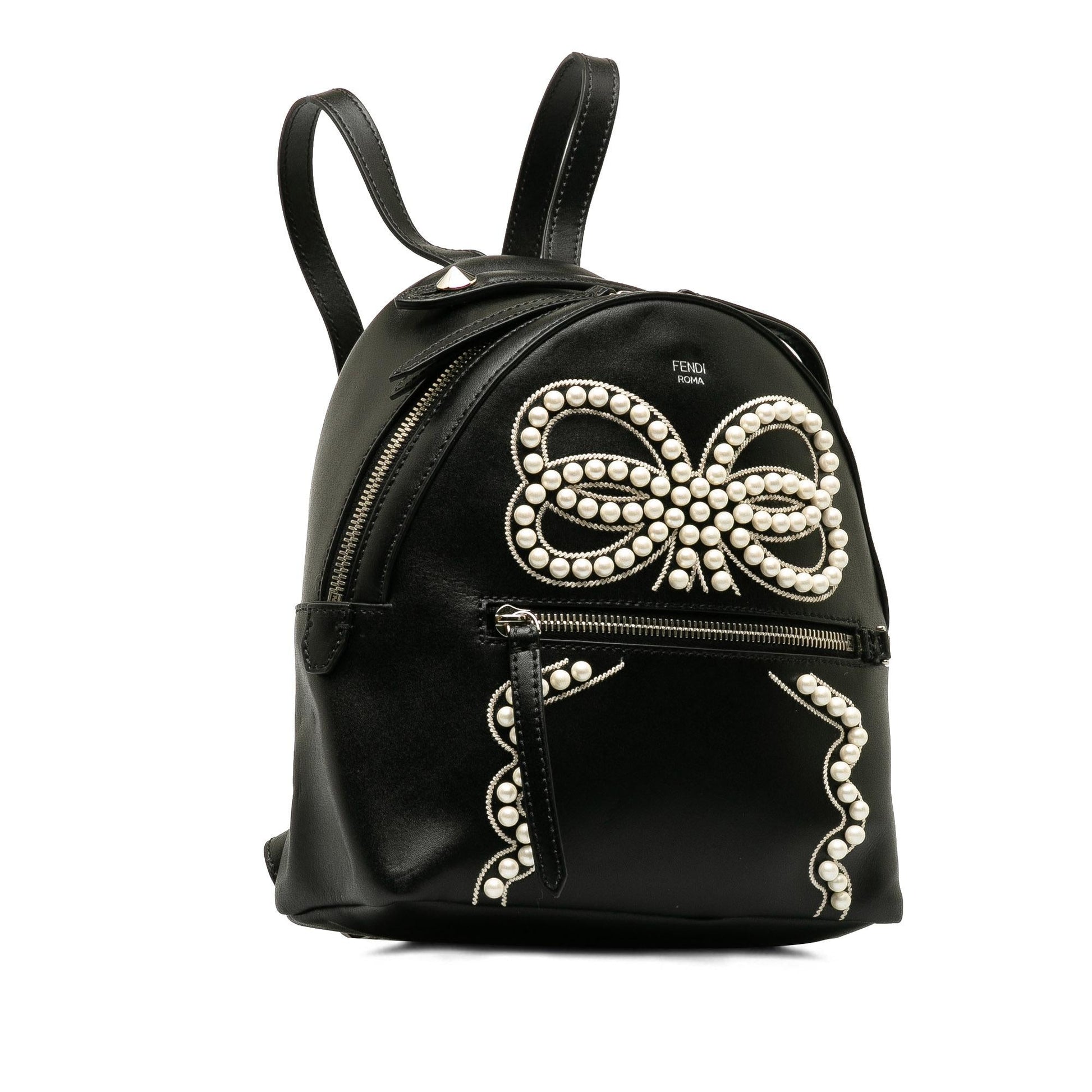 Fendi By The Way Ribbon Pearl Backpack Shg Ojljc6 Mini