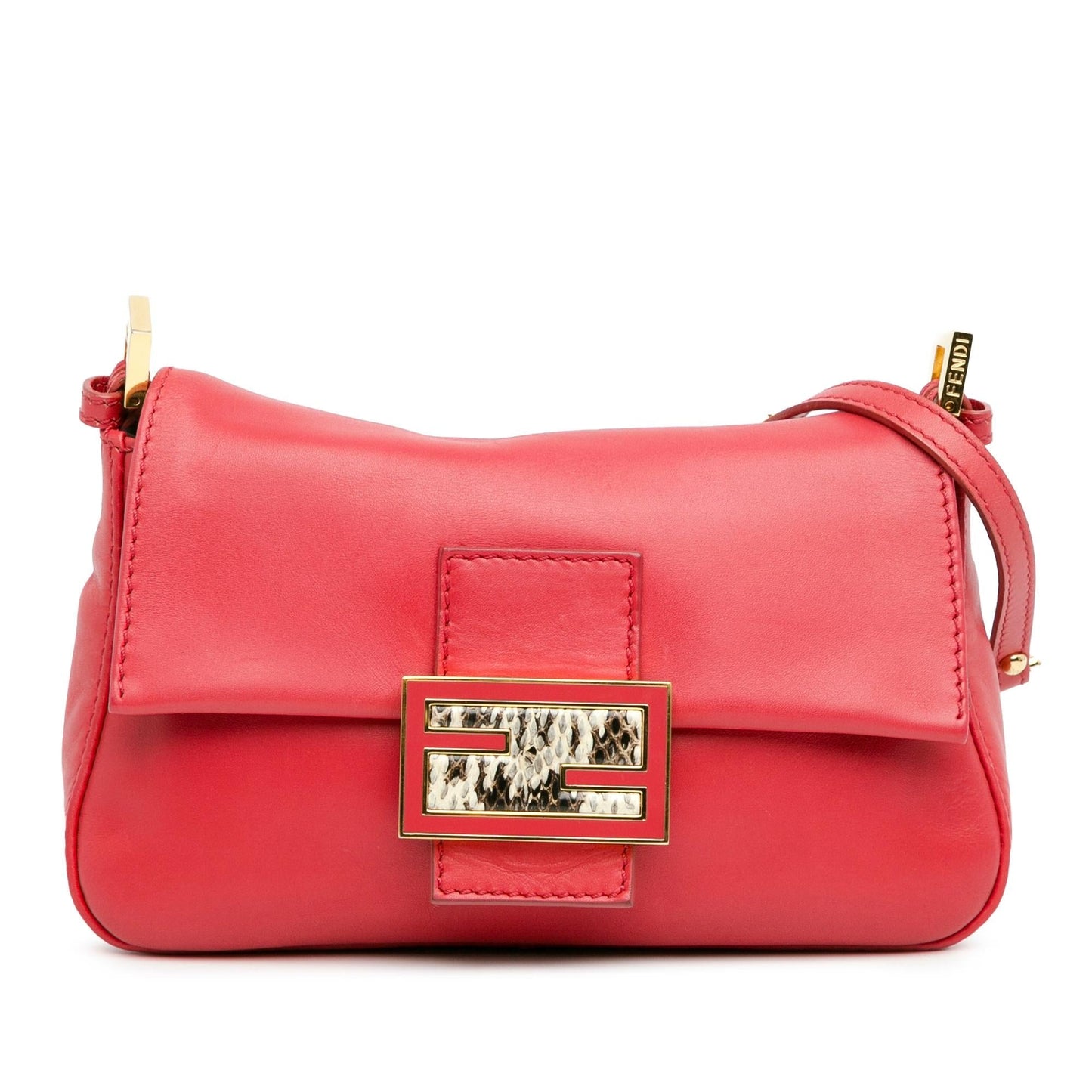 Fendi Calfskin Mamma Forever Shoulder Bag Mini Chain
