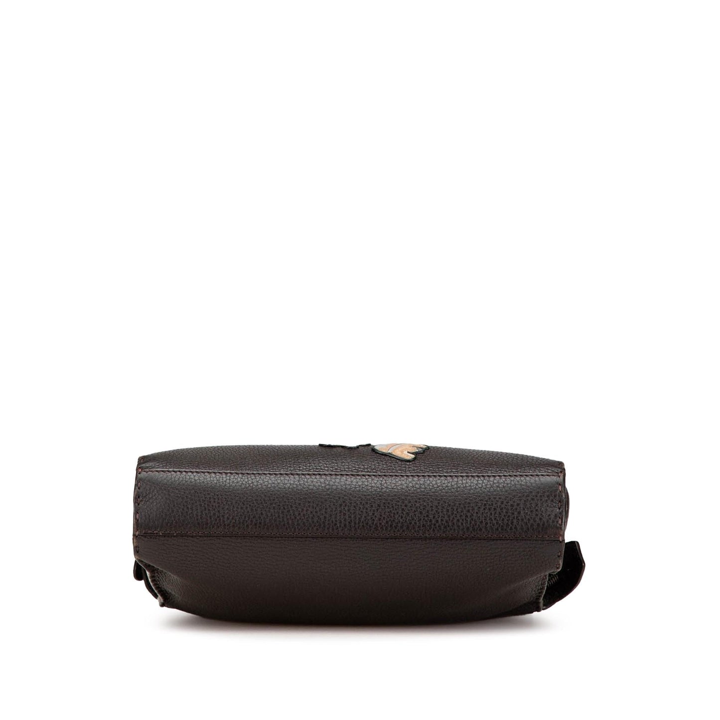 Fendi Calfskin Romano Selleria Peekaboo Iconic Fit Satchel Mini Satchel Bag