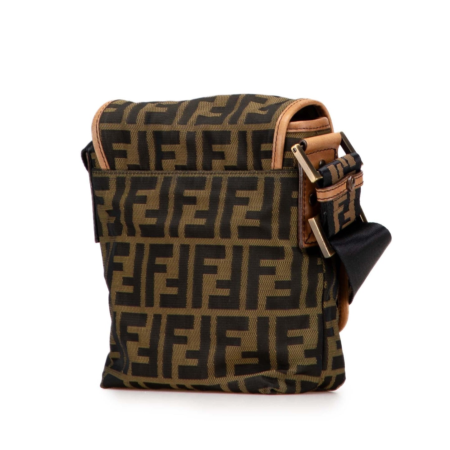 Fendi Ff Zucca Crossbody Canvas Mini Crossbody Bag