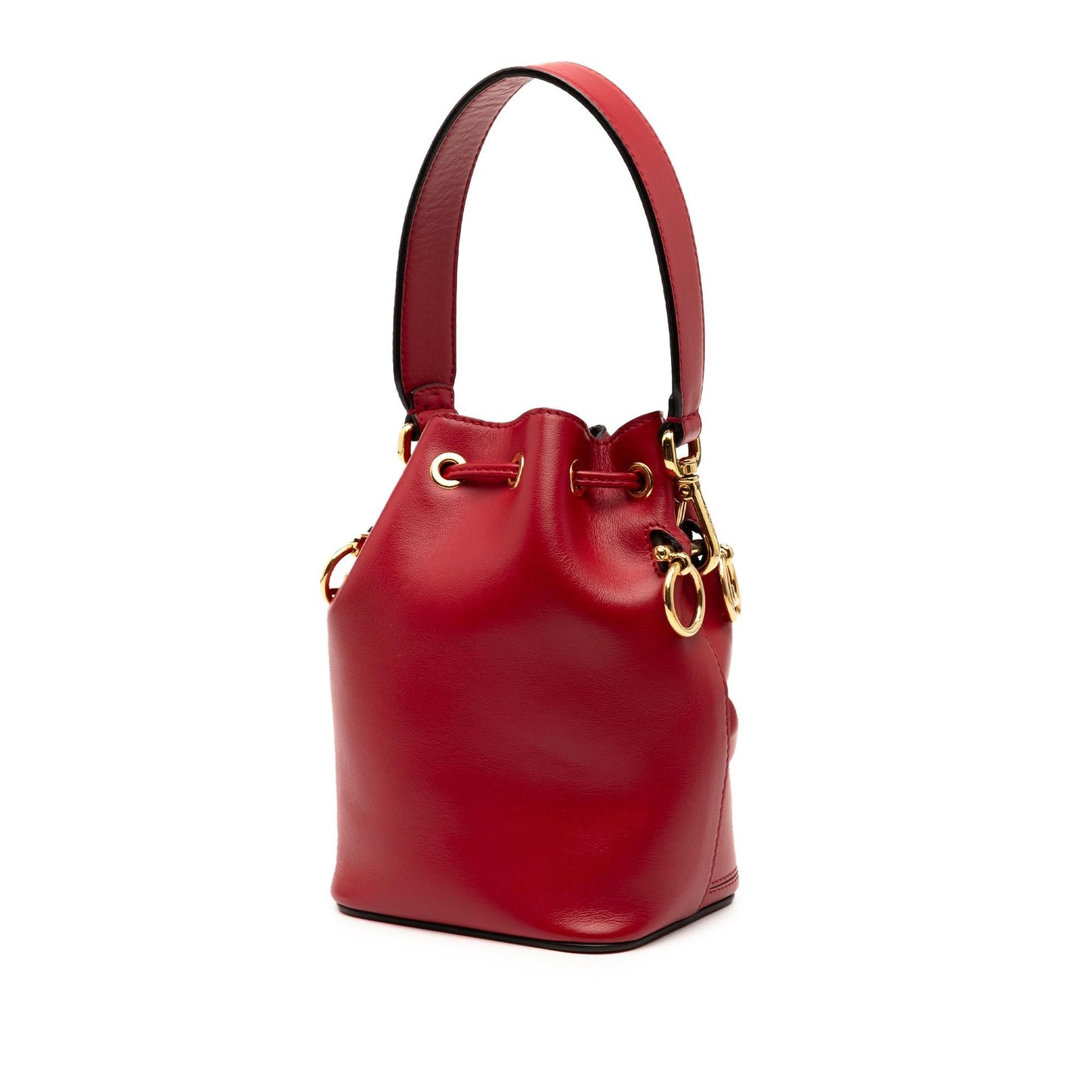 Fendi Mon Tresor Bag Leather Mini Bucket Satchel Bag