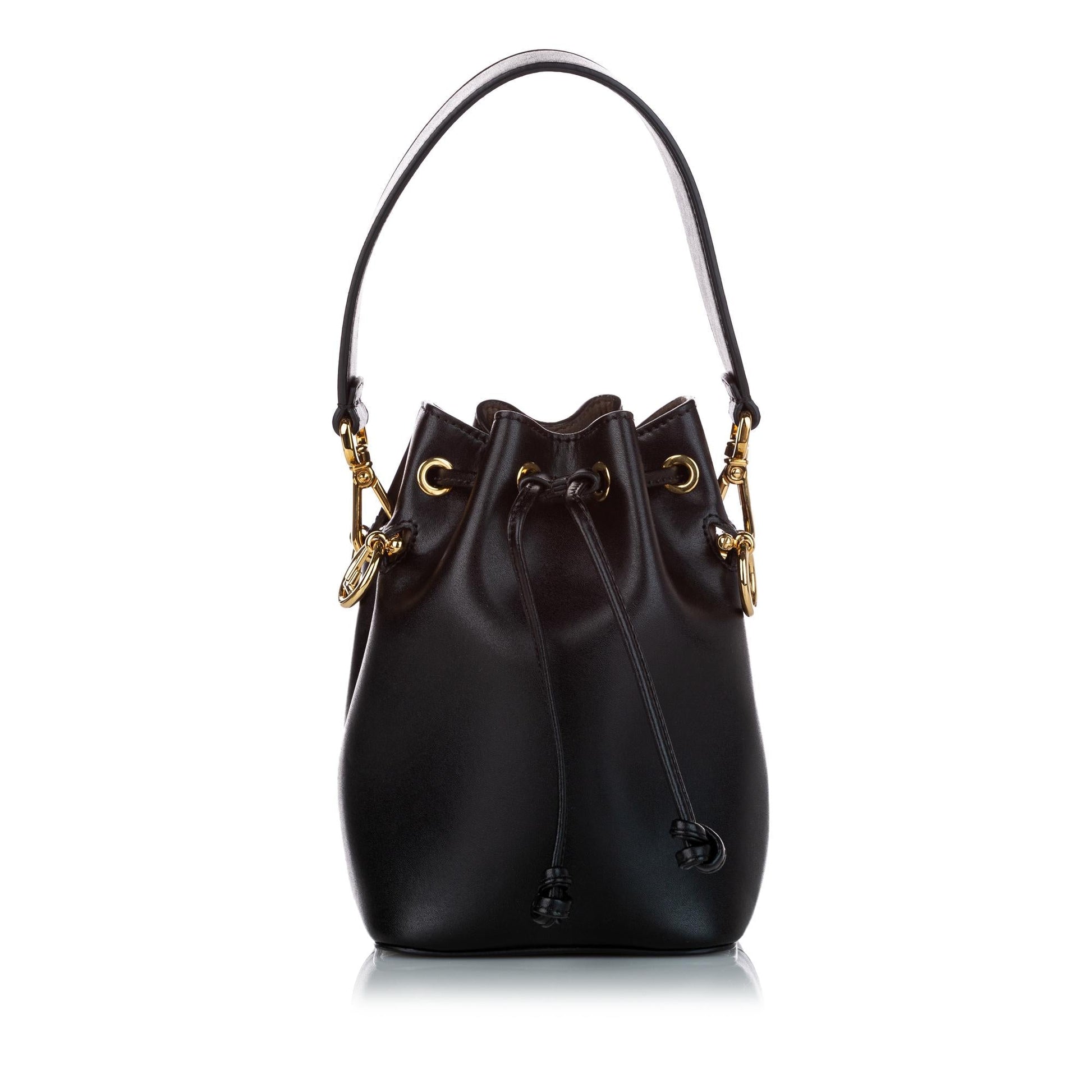 Fendi Mon Tresor Bag Shg Leather Mini Bucket Shoulder Bag