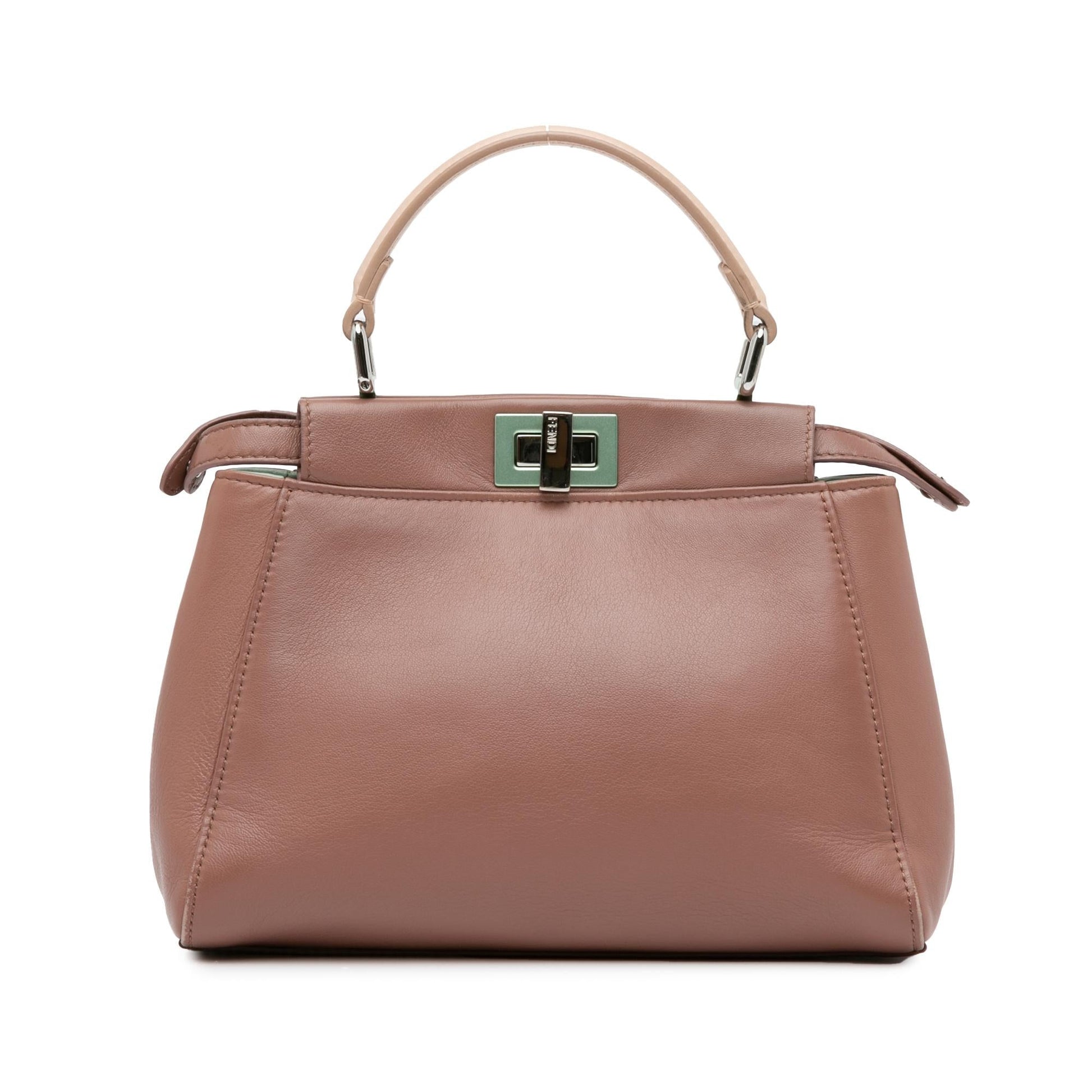 Fendi Nappa Peekaboo Shg Ikz4Ua Satchel Bag Mini