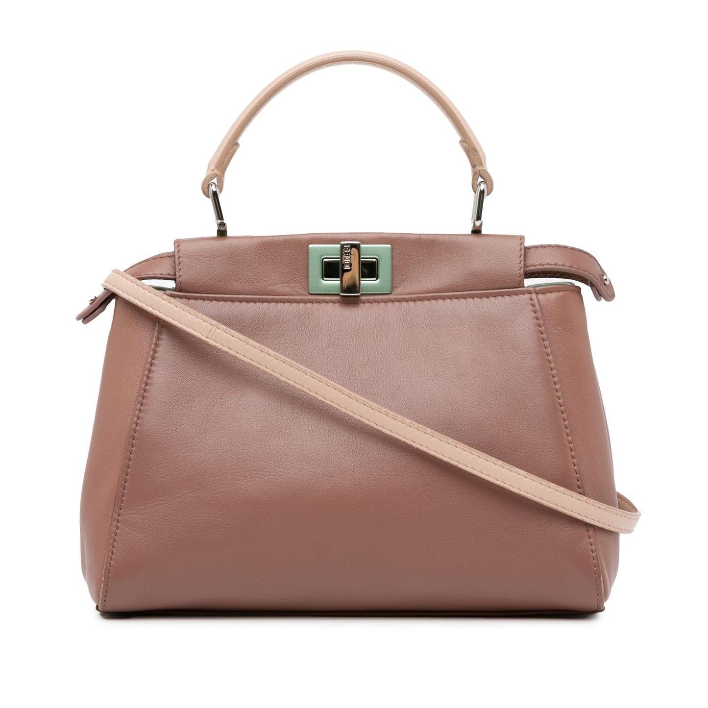 Fendi Nappa Peekaboo Shg Ikz4Ua Satchel Bag Mini