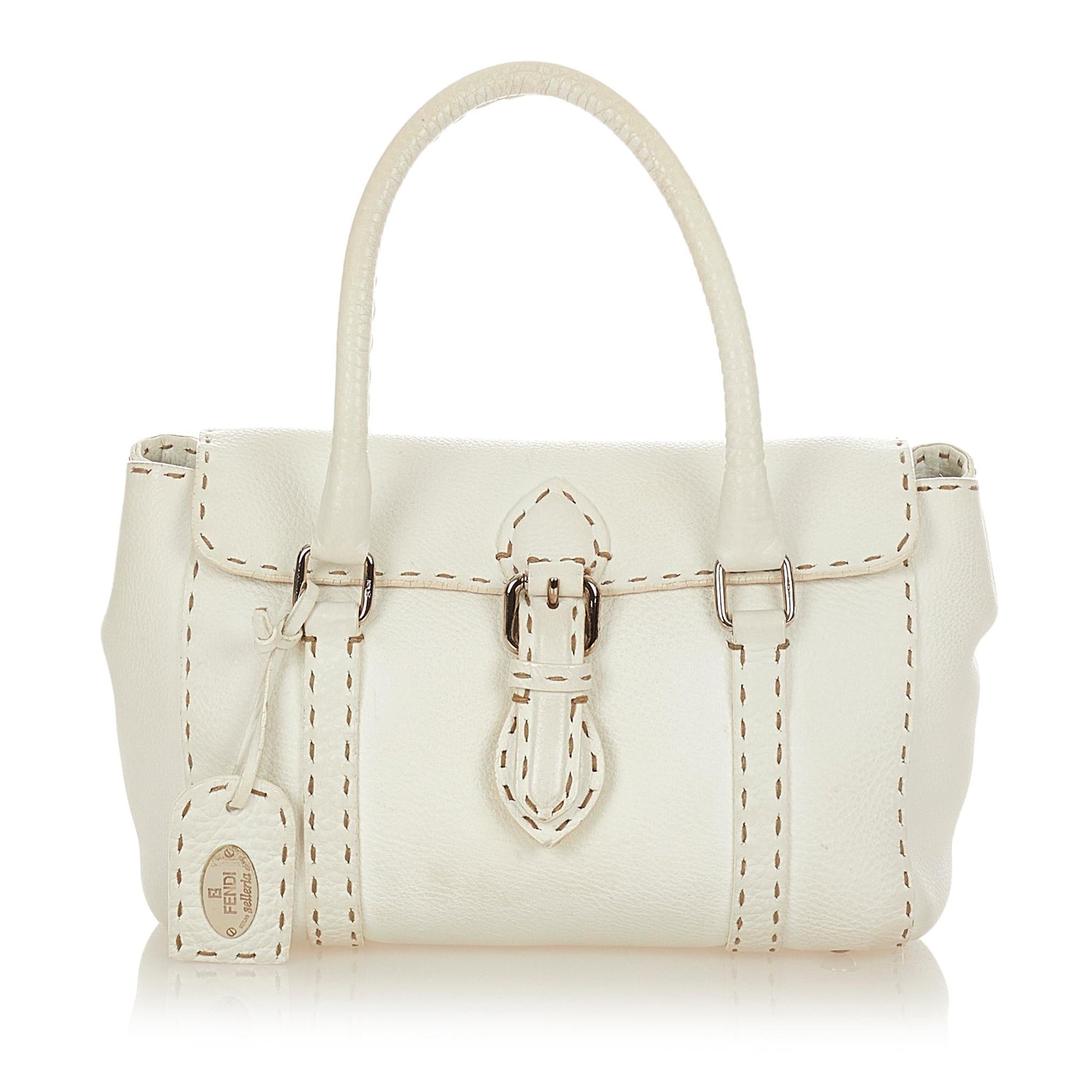 Fendi Selleria Linda Handbag Shg Leather Mini Satchel Bag Handbag Shg 26509